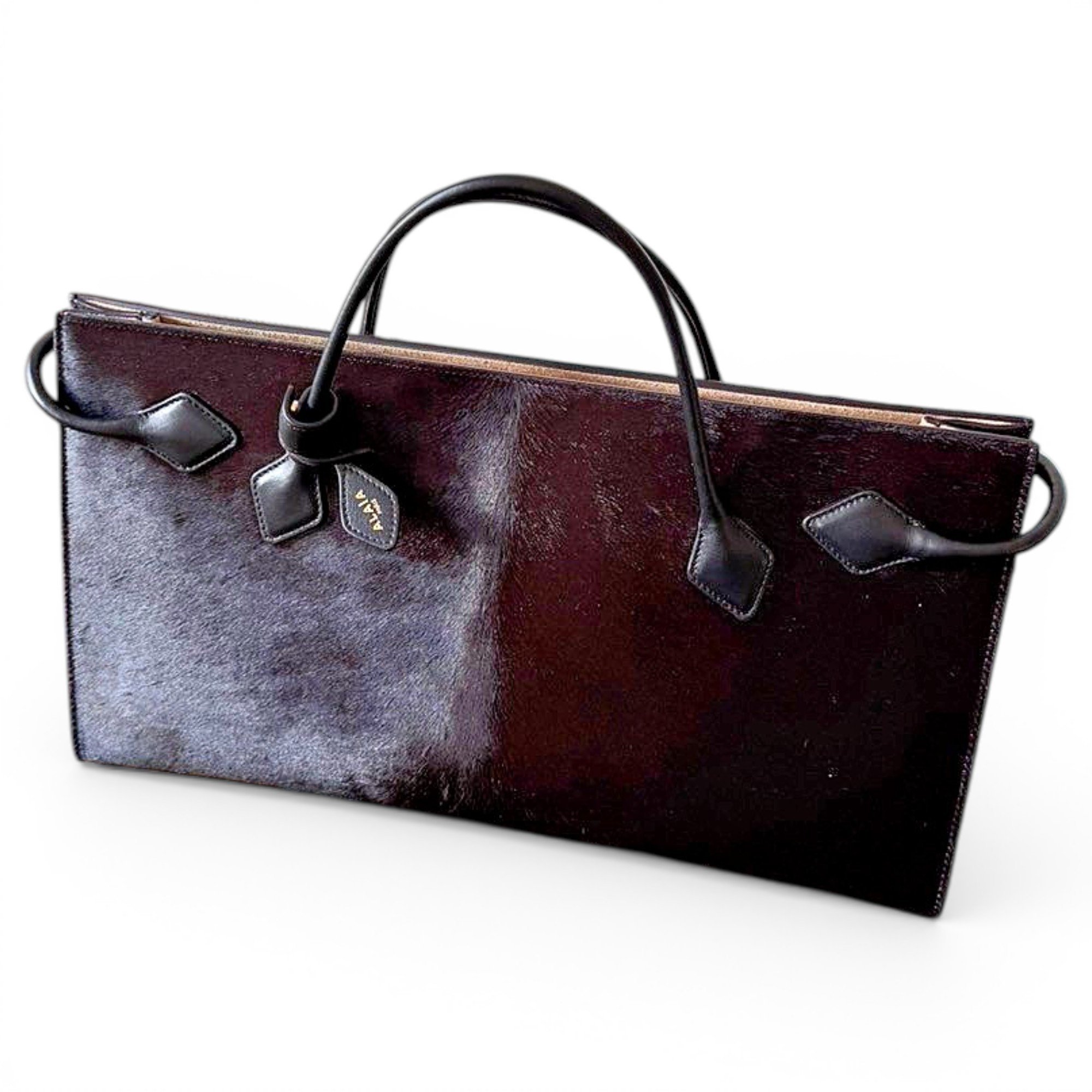 Le Teckel pony-style calfskin handbag