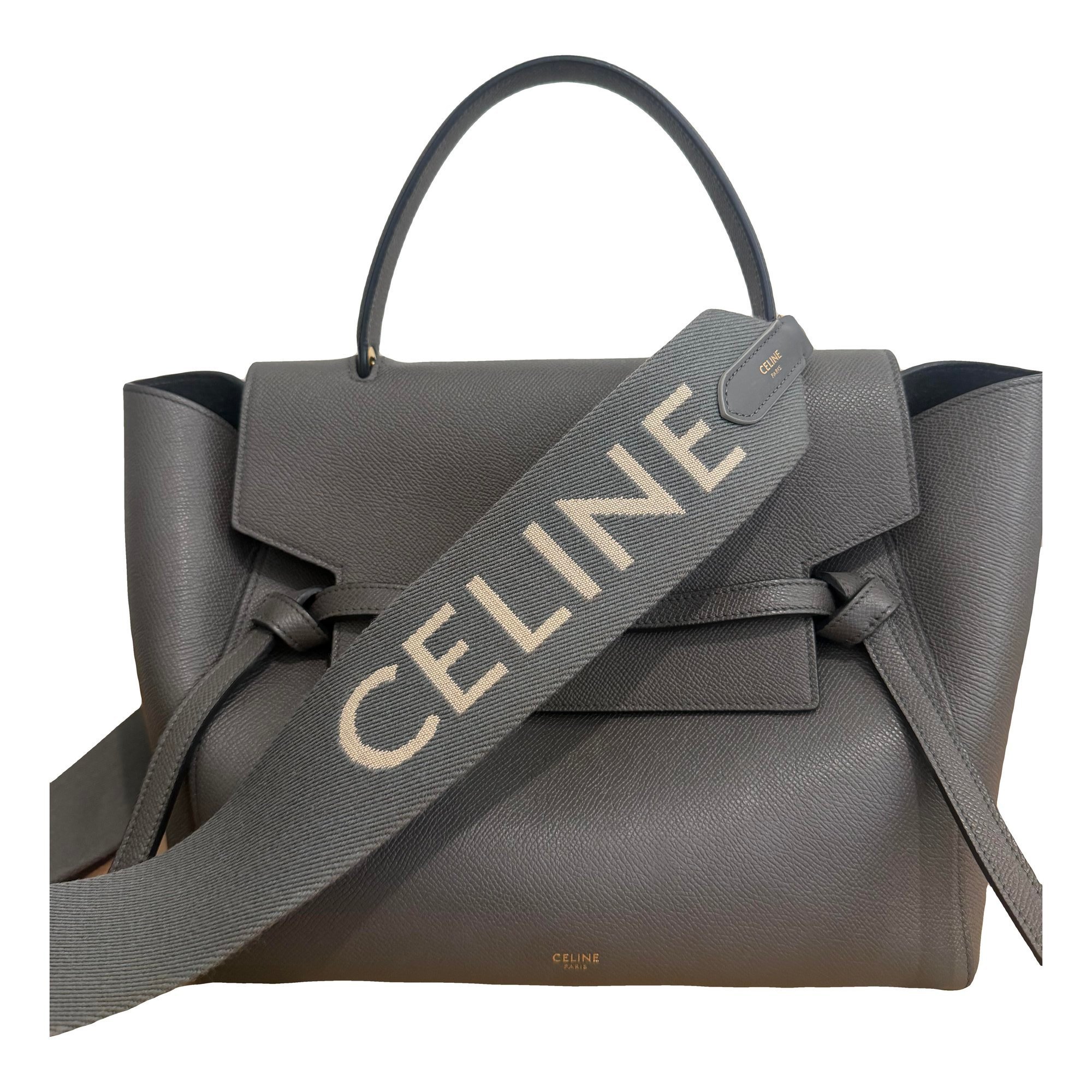 Belt leather handbag