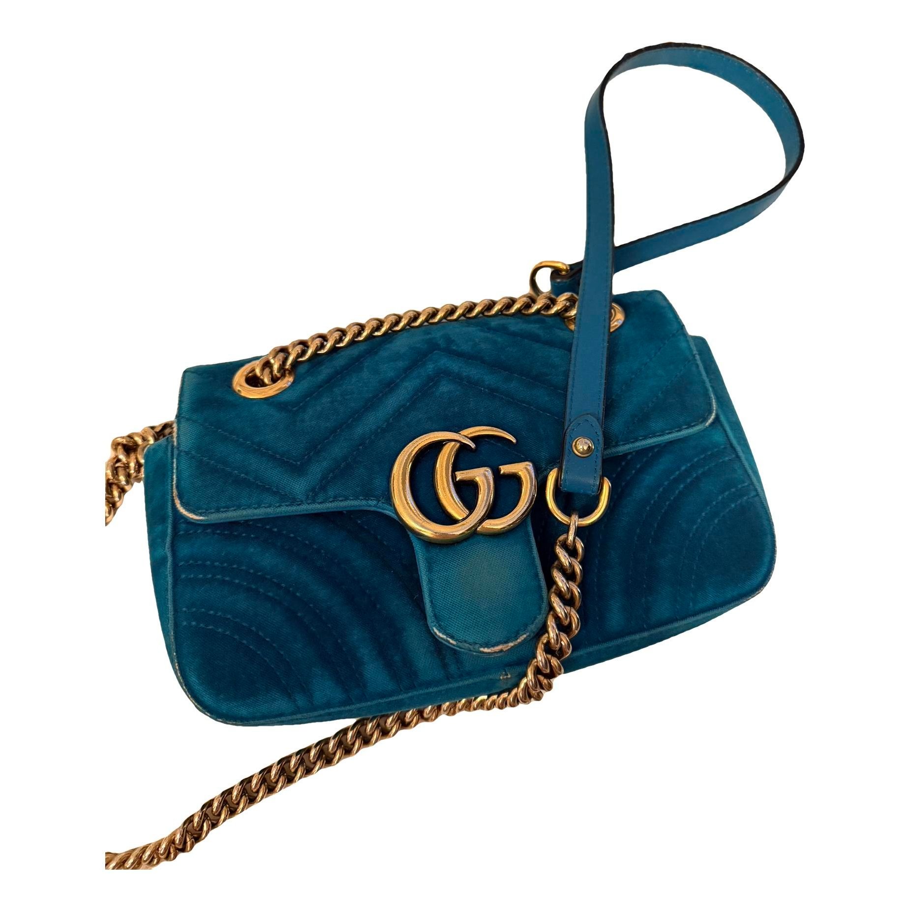 GG Marmont velvet crossbody bag