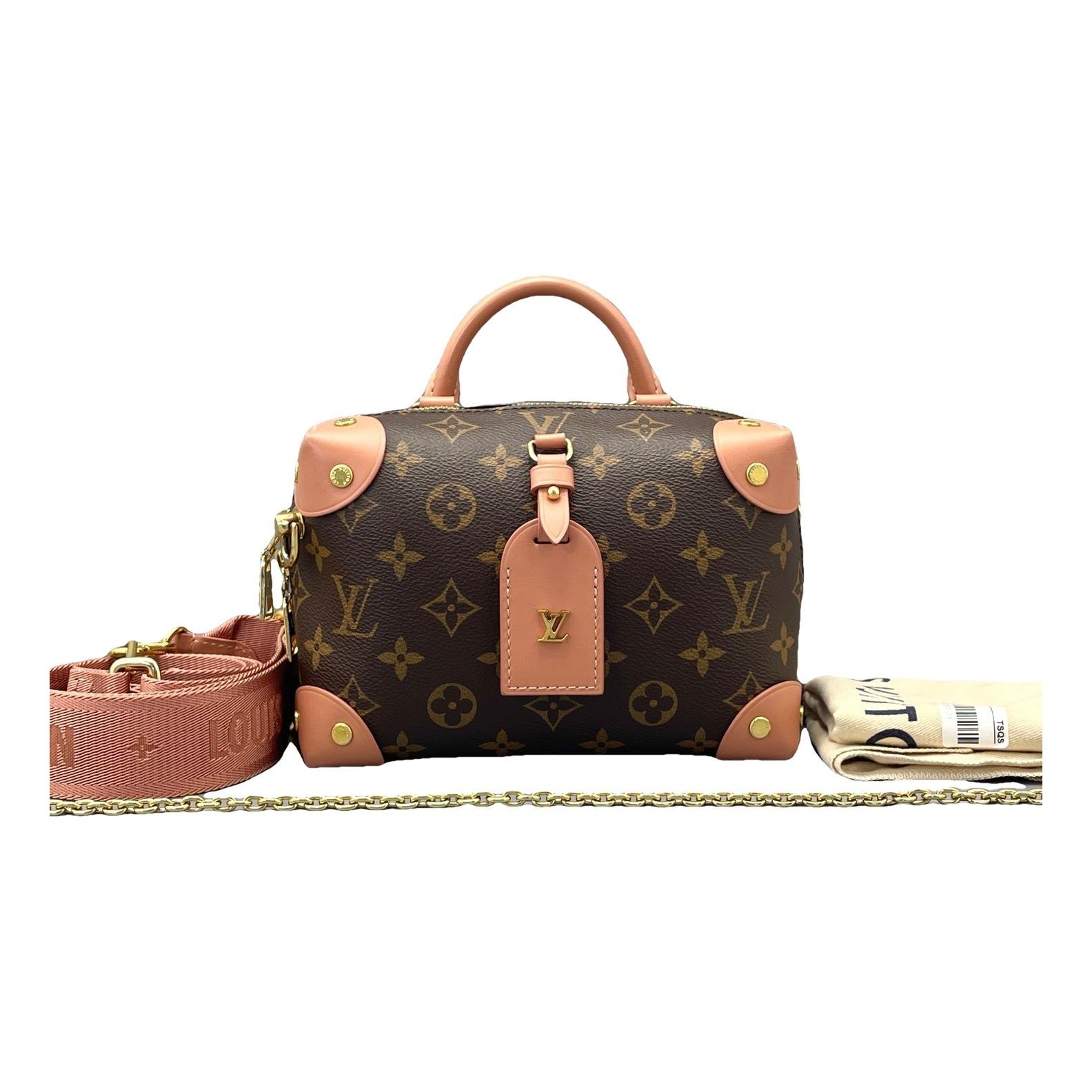 Petite Malle Souple leather handbag
