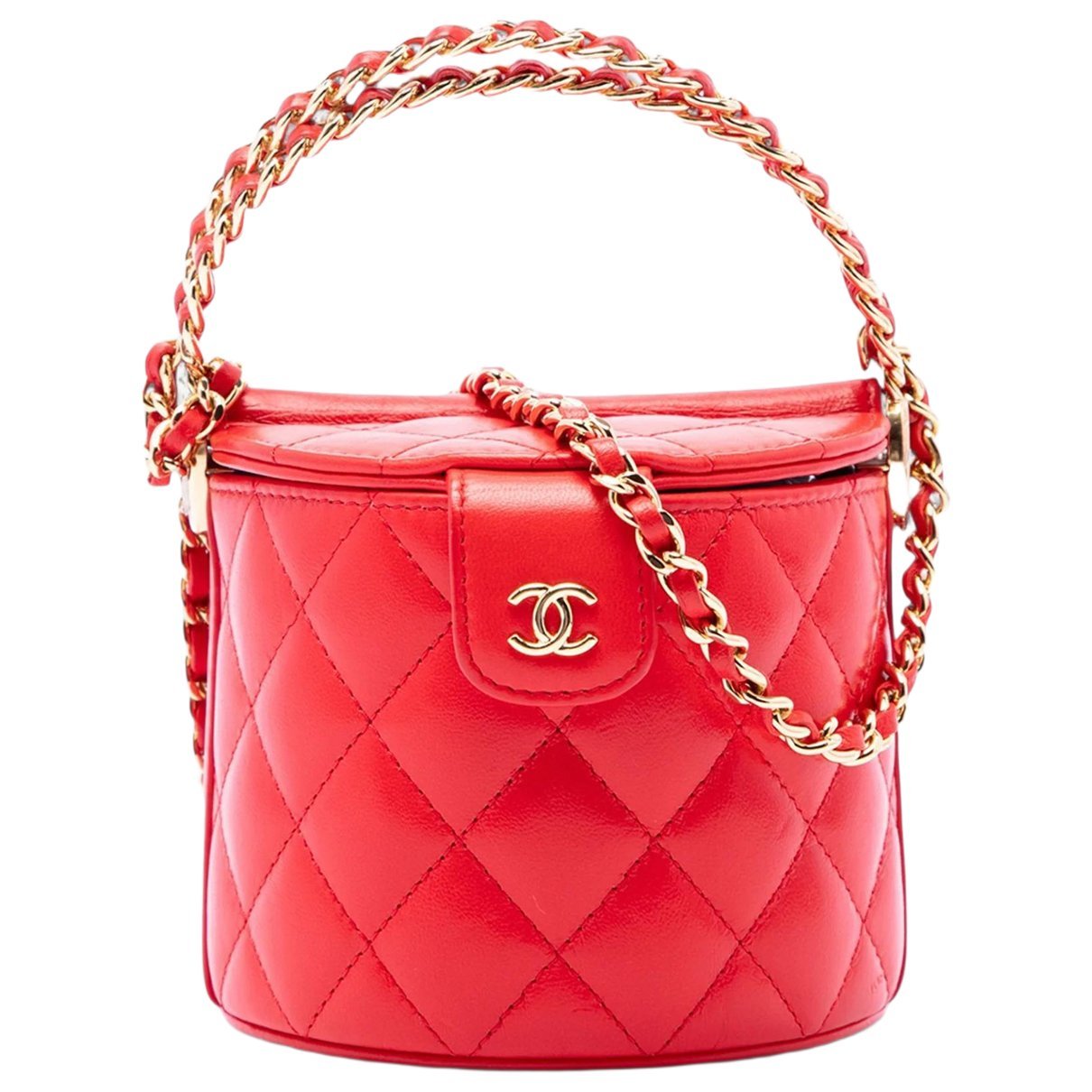 Vanity leather satchel