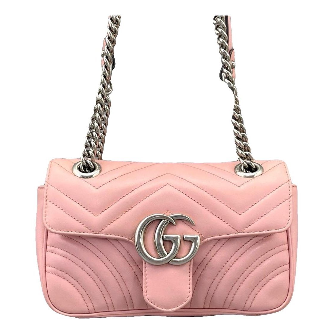 GG Marmont Flap leather bag