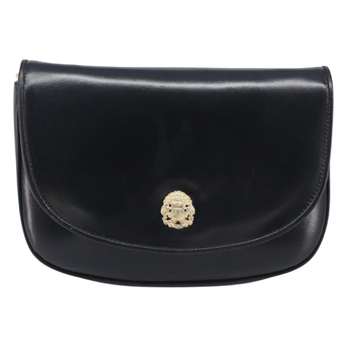 Case flap leather handbag