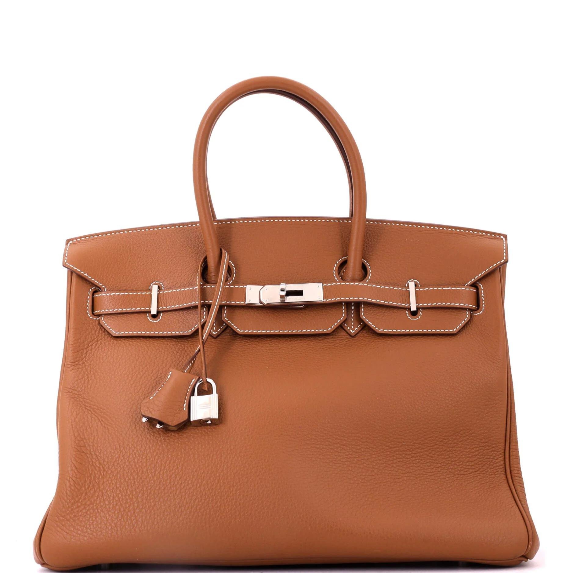 Birkin 35 leather tote