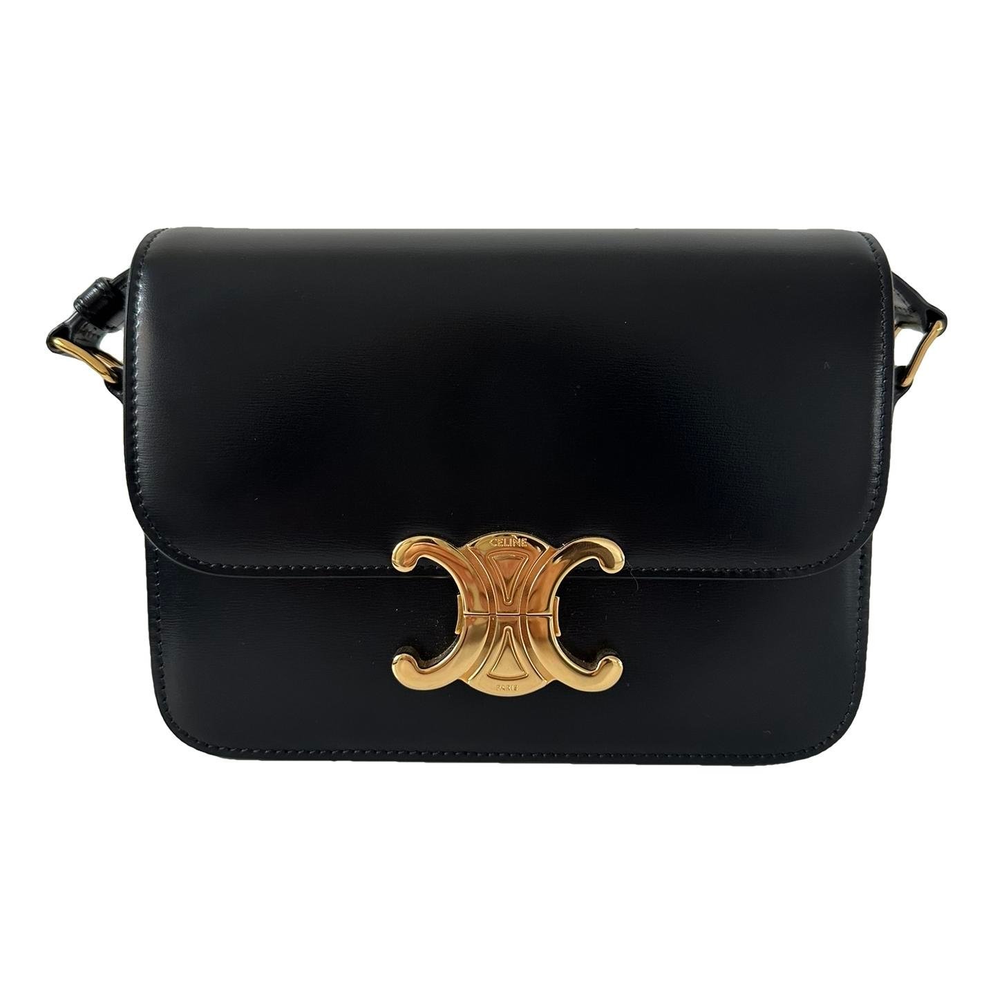 Triomphe leather handbag