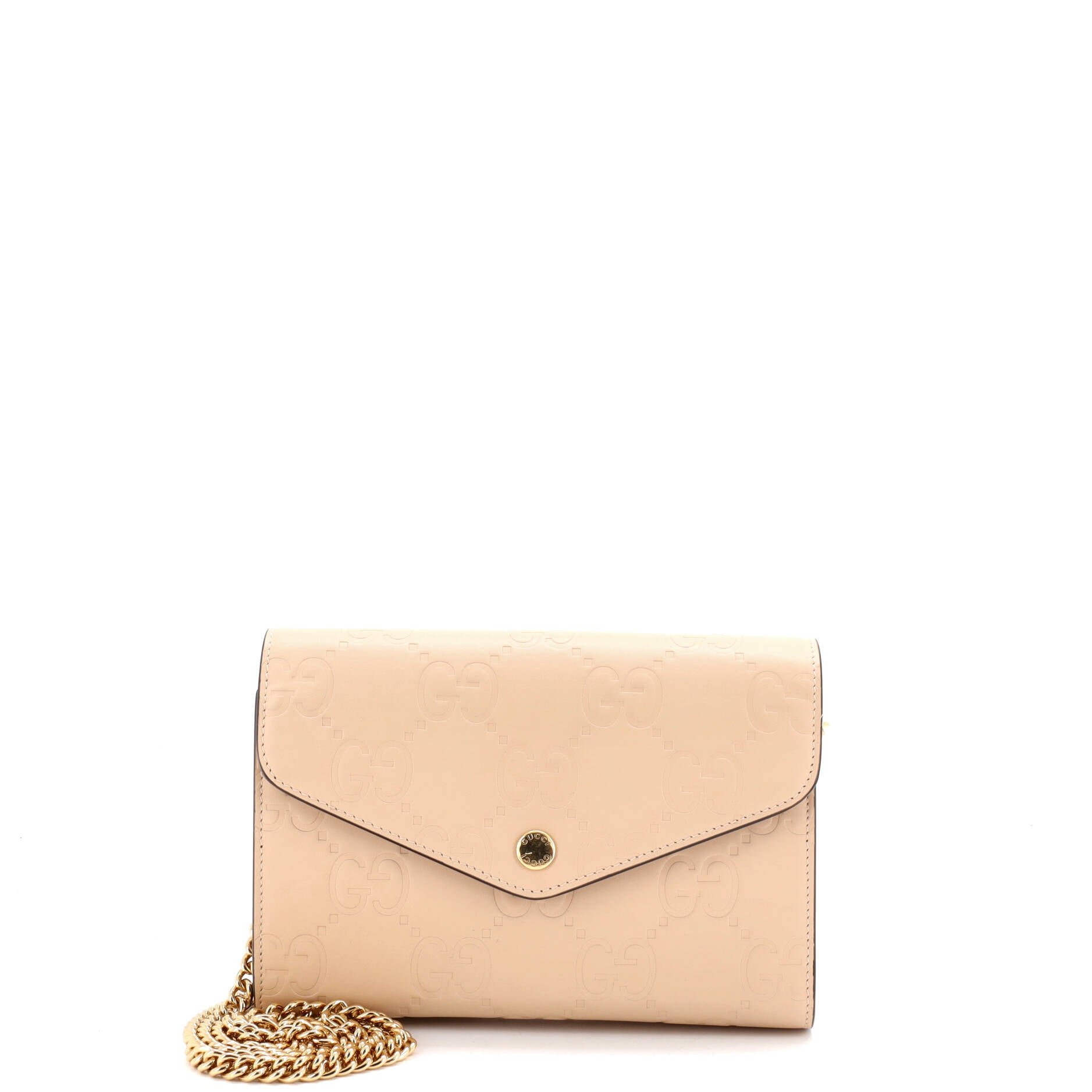 Envelope Wallet on Chain Guccissima Leather