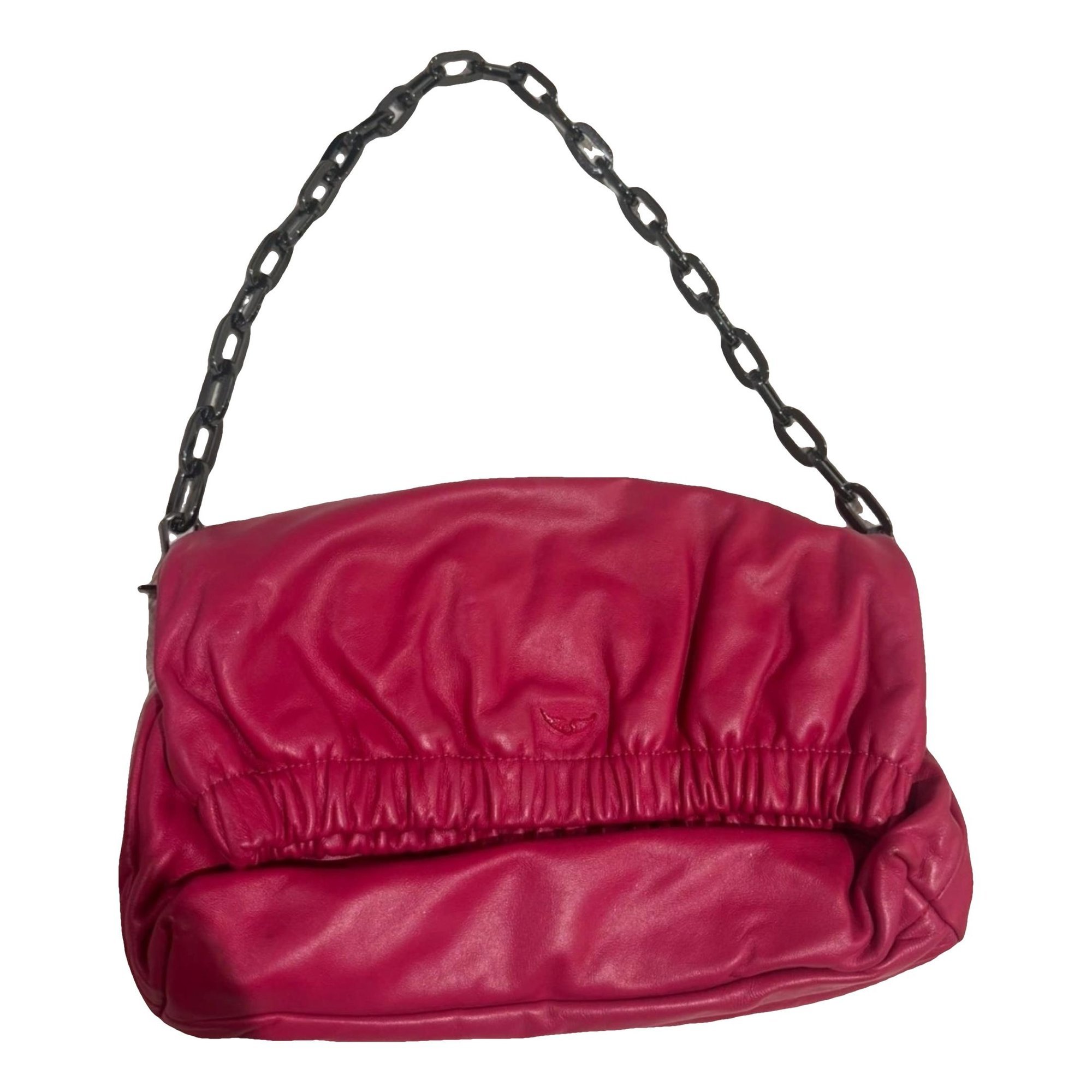 Rock leather clutch bag