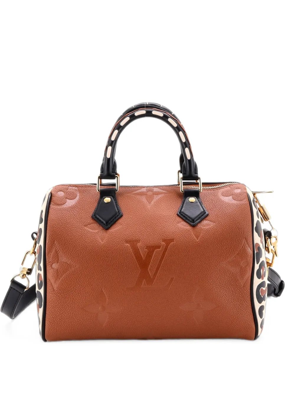Speedy Bandouliere Bag Wild at Heart Monogram Empreinte Giant 25 satchel