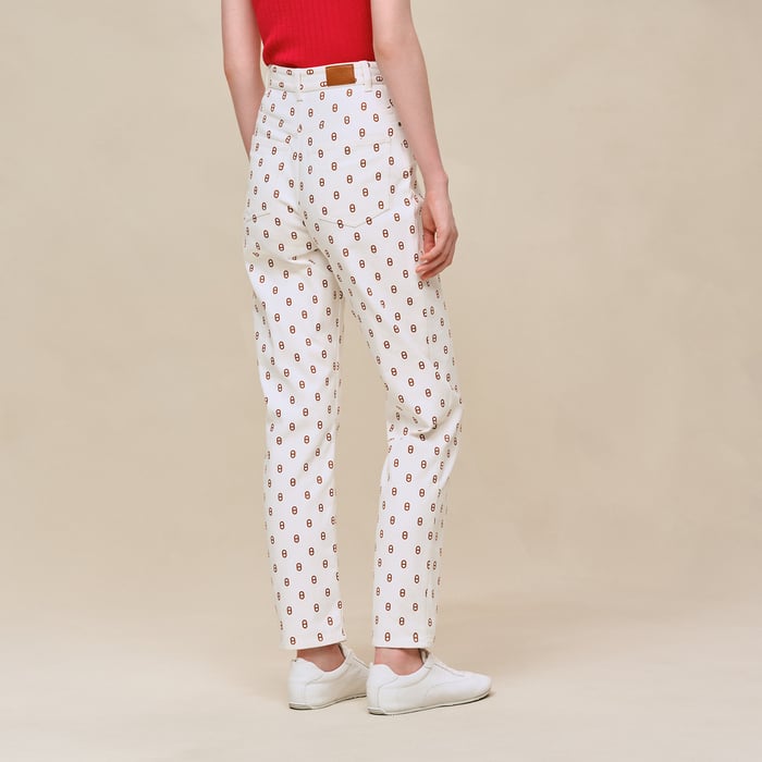 Marron Fauve "Chaine D’ancre" Straight Leg Pants