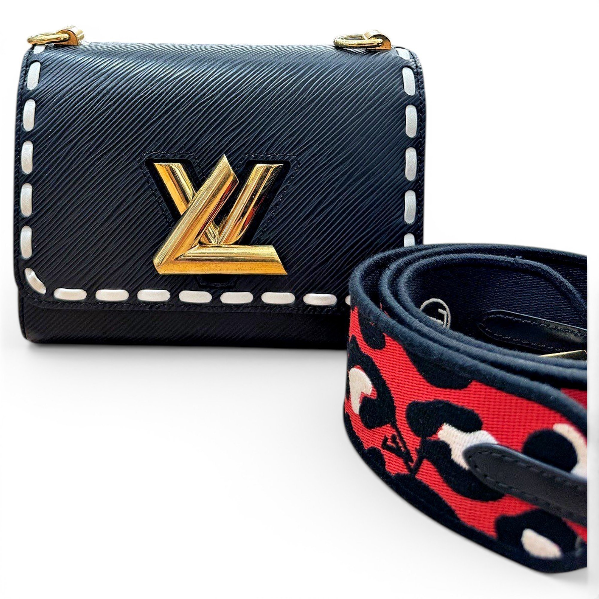 Twist leather handbag
