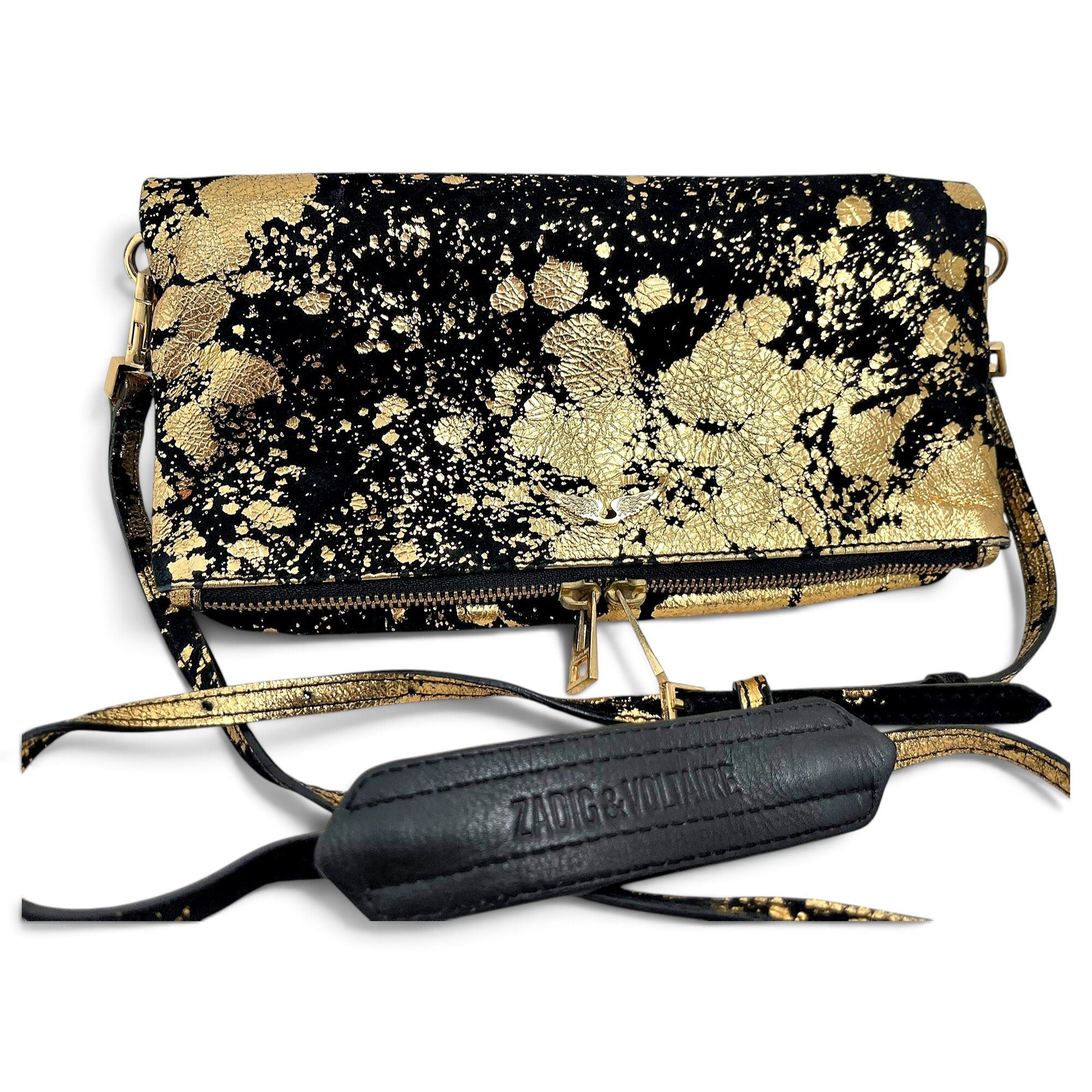 Rock leather crossbody bag