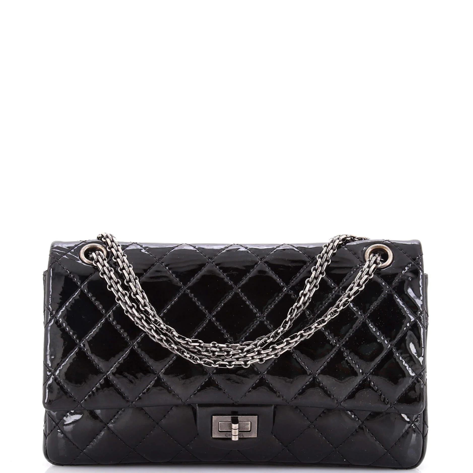 2.55 patent leather handbag