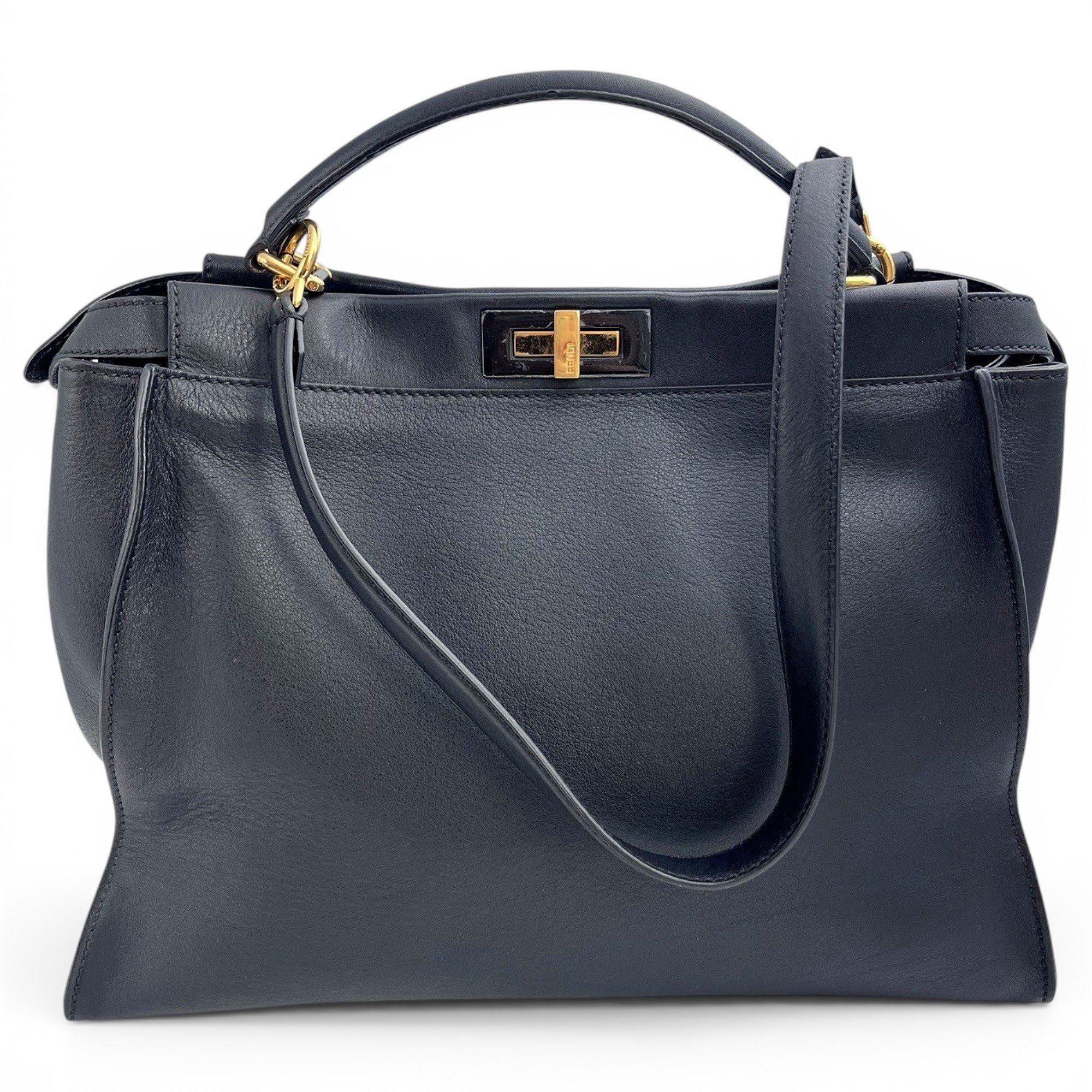 Peekaboo leather handbag