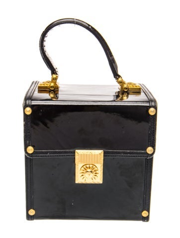 Patent Leather Top Handle Bag