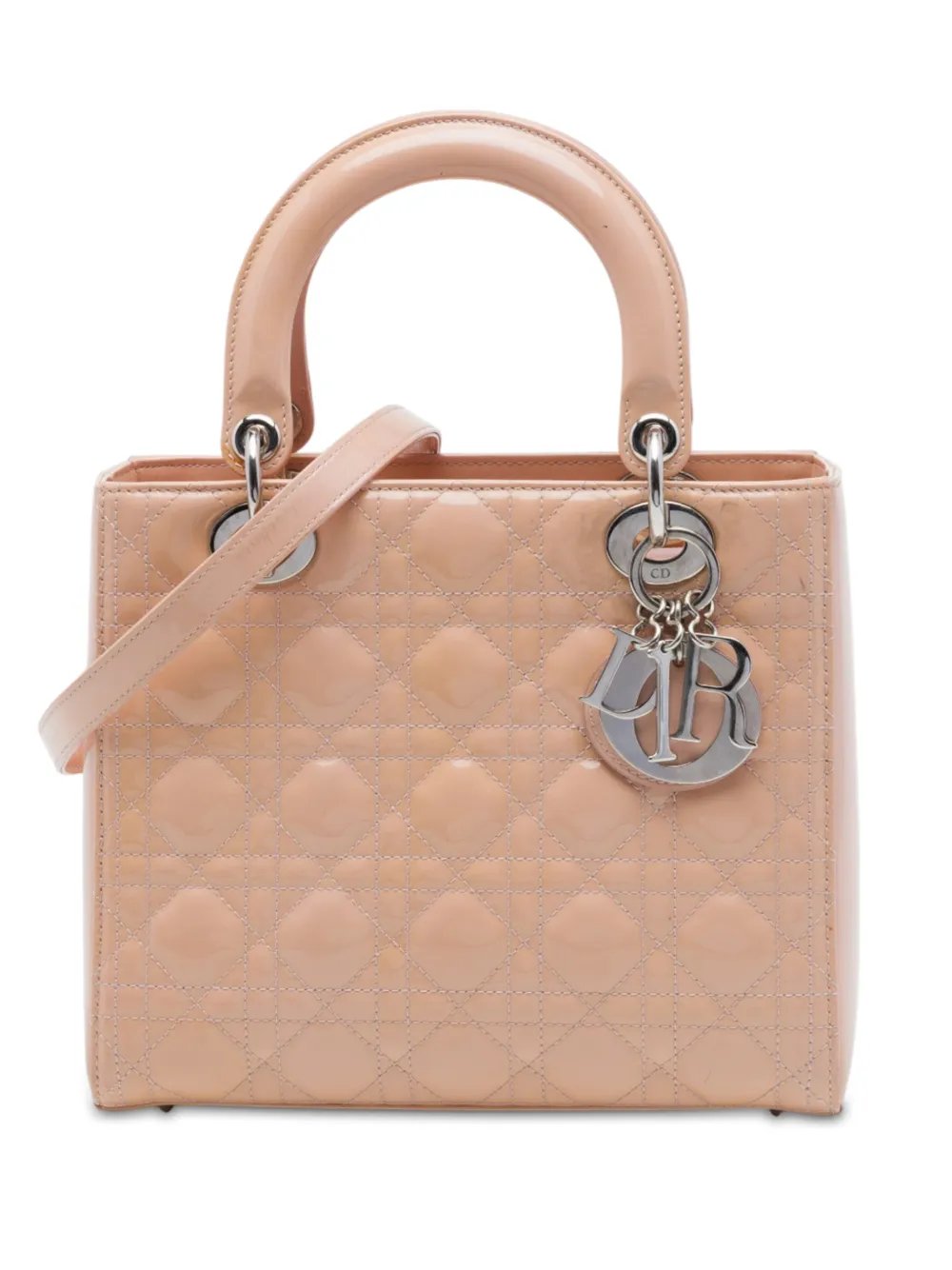 2013 Medium Patent Cannage Lady Dior satchel