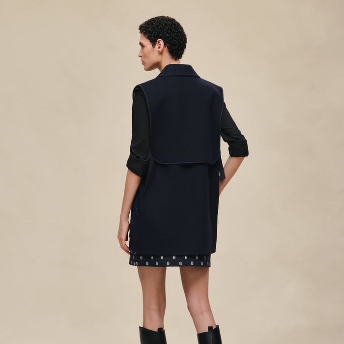 Bleu Marine "Chaine d'Ancre" Short Vest