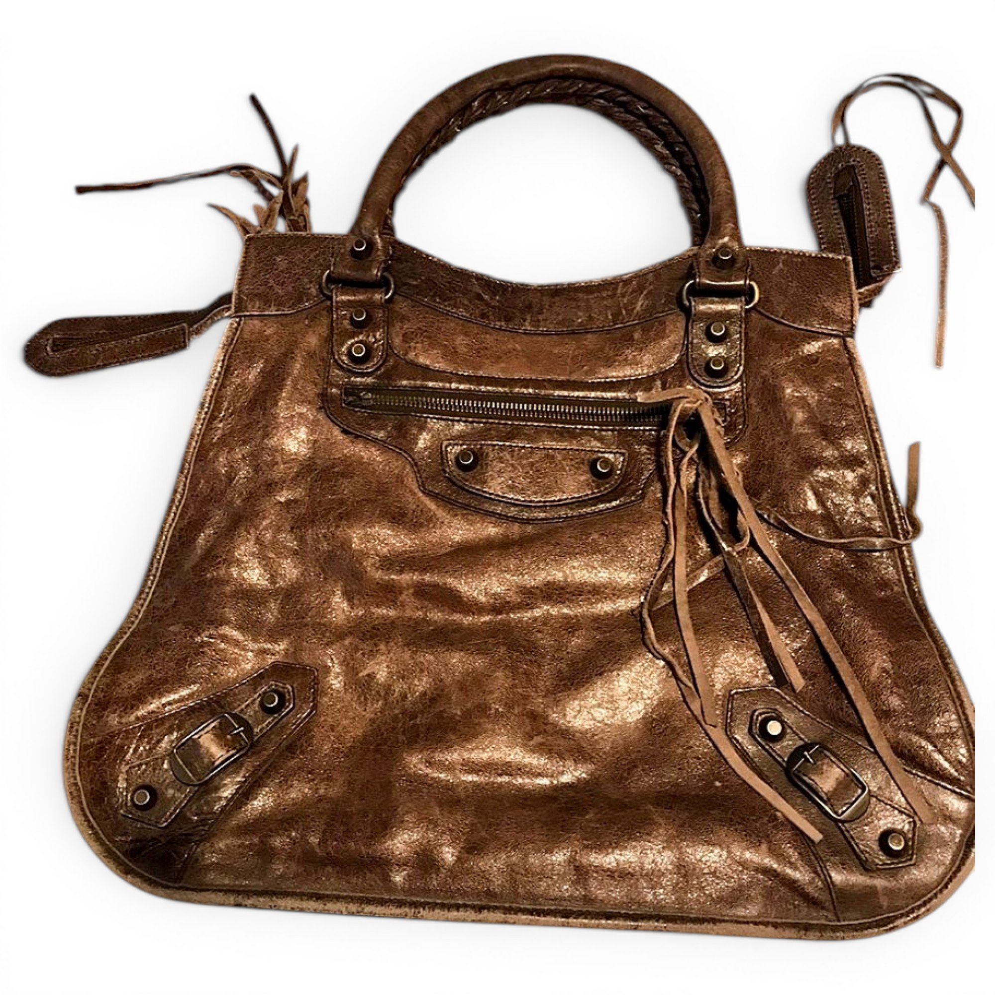 Vélo leather handbag