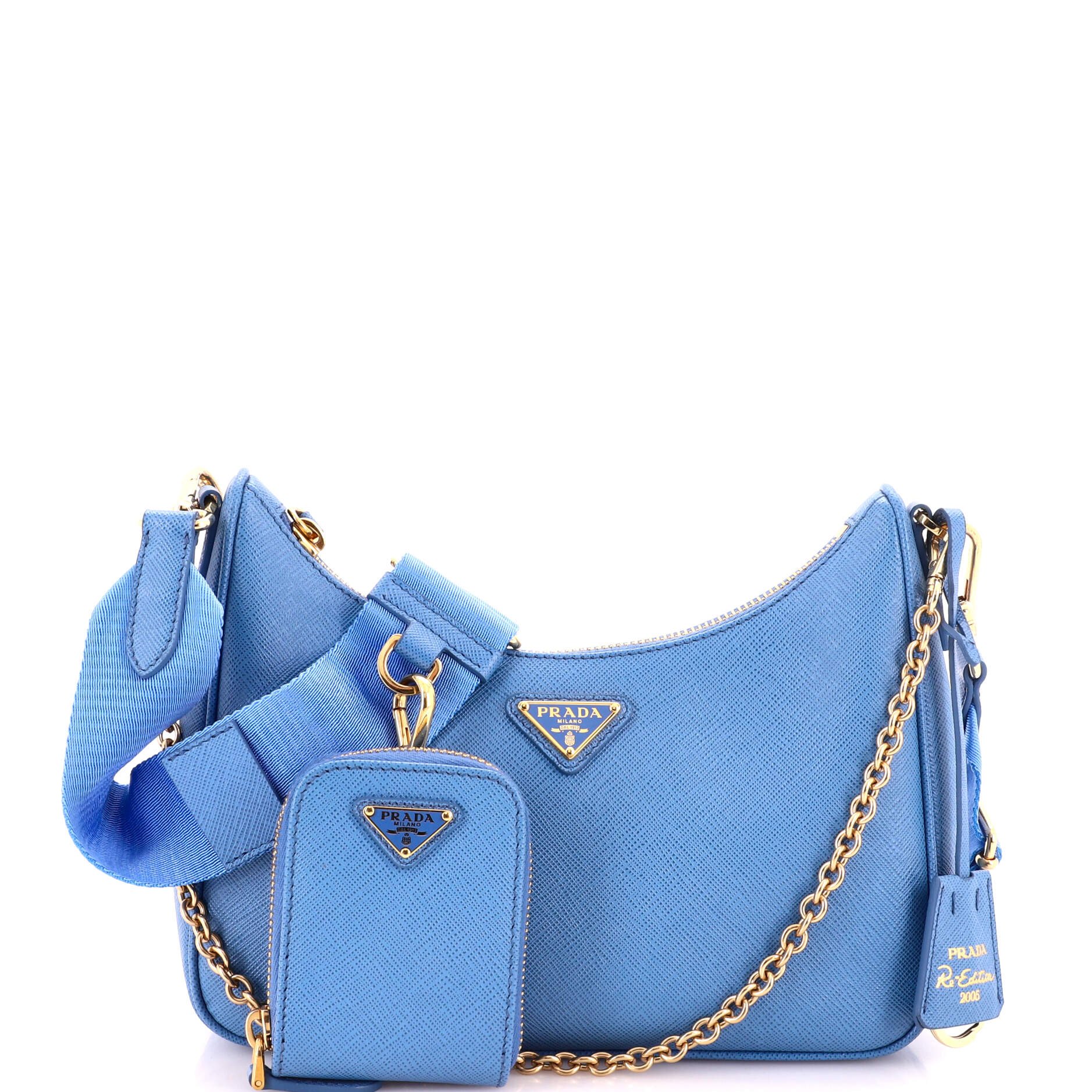 Re-Edition 2005 Shoulder Bag Saffiano Leather Small