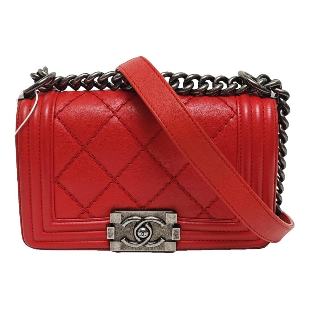 Boy leather crossbody bag