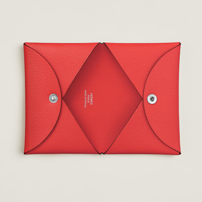 Orange Poppy Calvi Card Holder