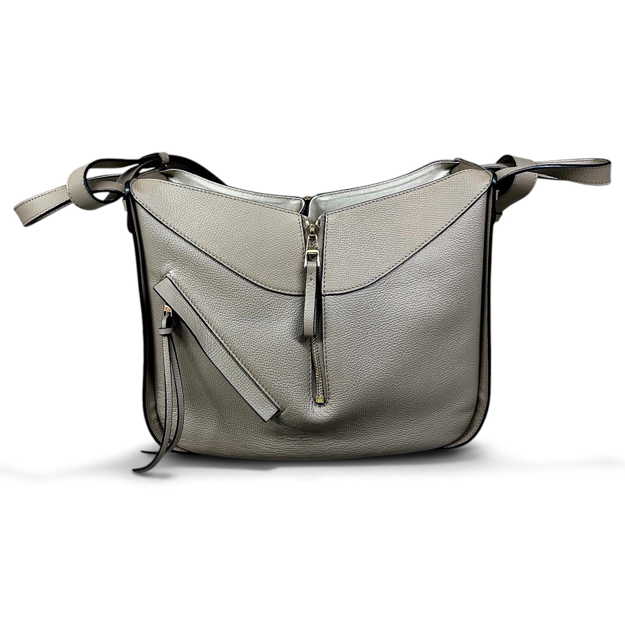 Hammock leather handbag