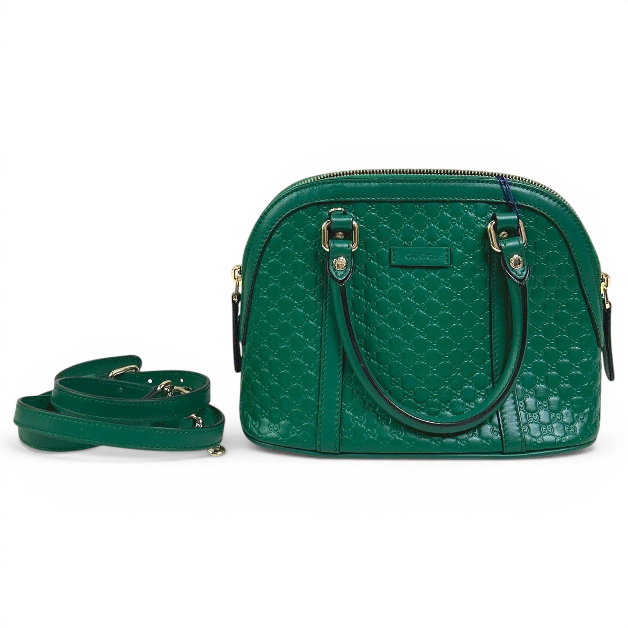 Dôme leather handbag