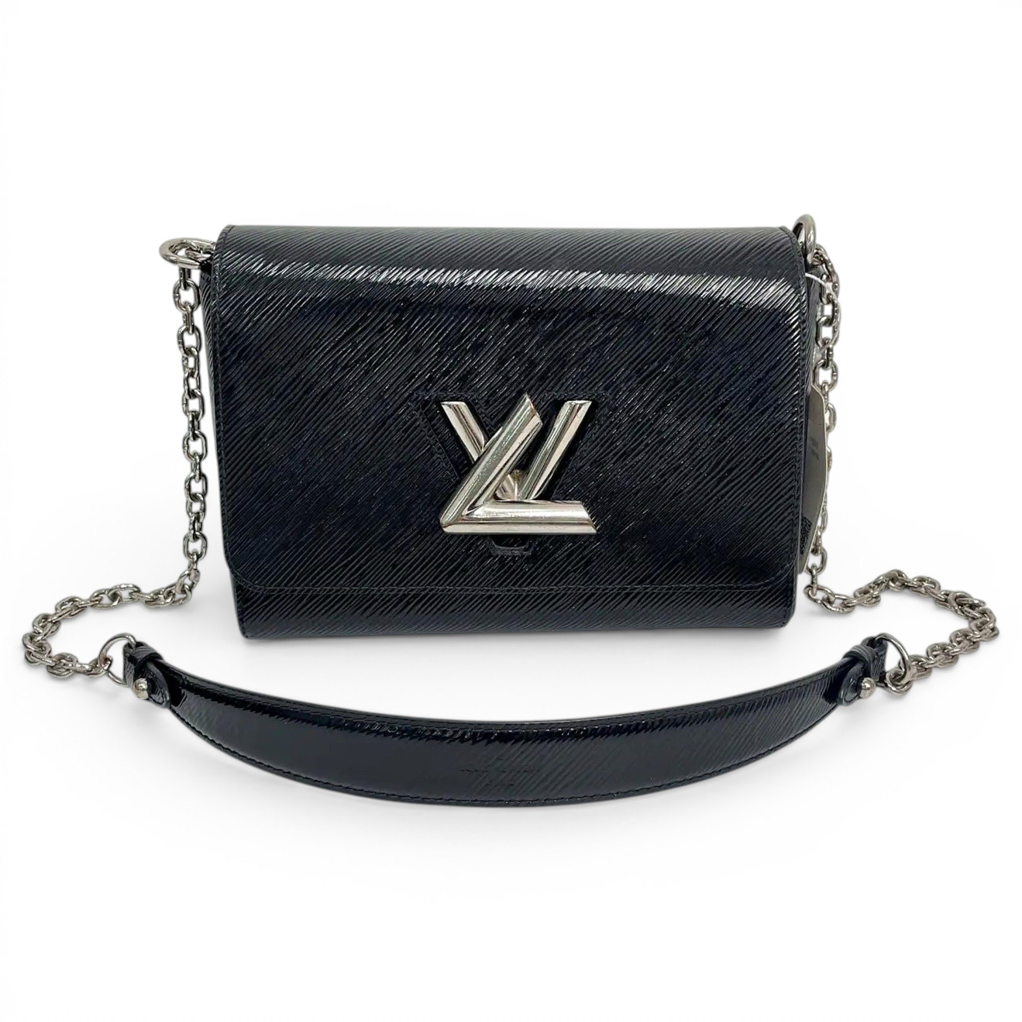 Twist leather handbag