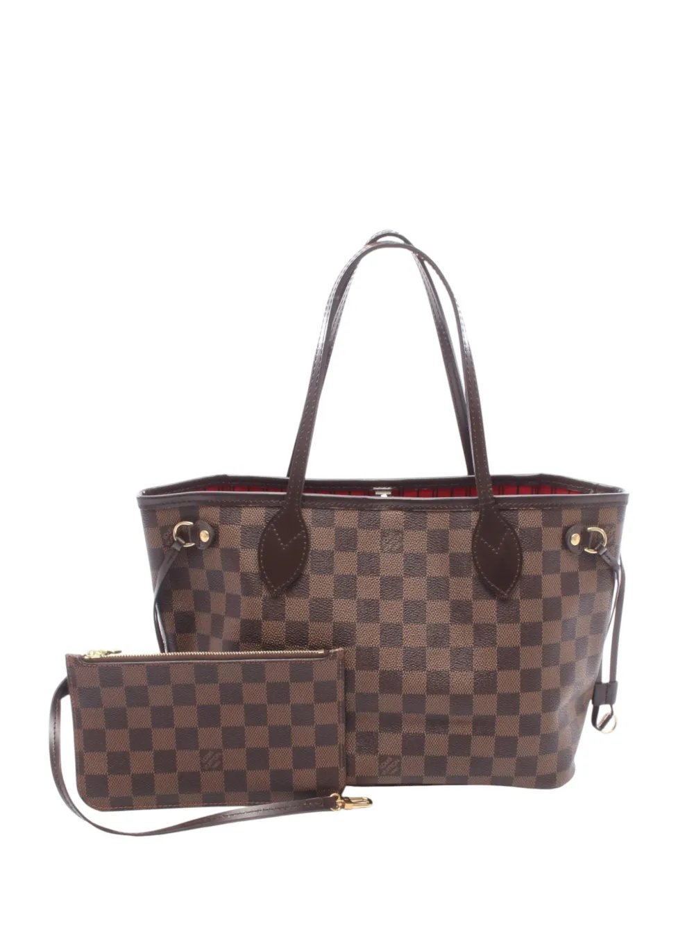 2016 Damier Ebene Neverfull PM tote bag