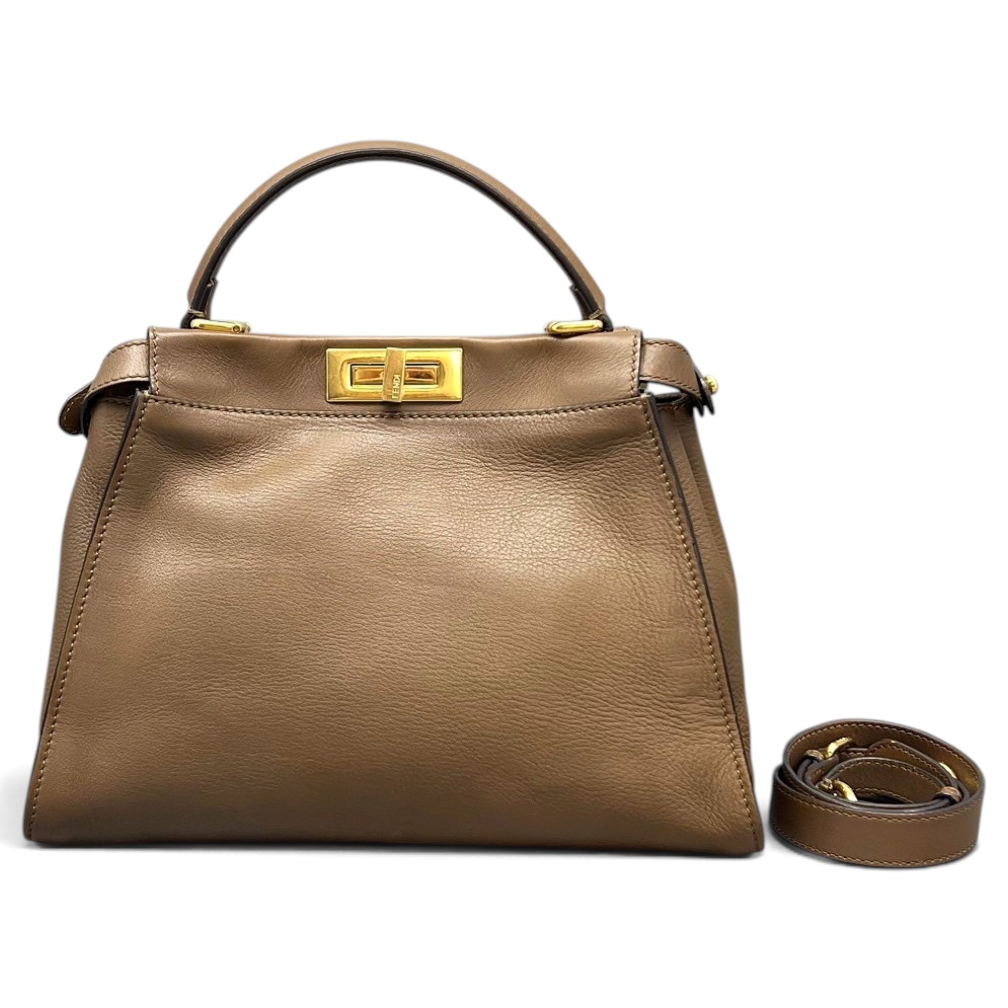 Peekaboo leather handbag
