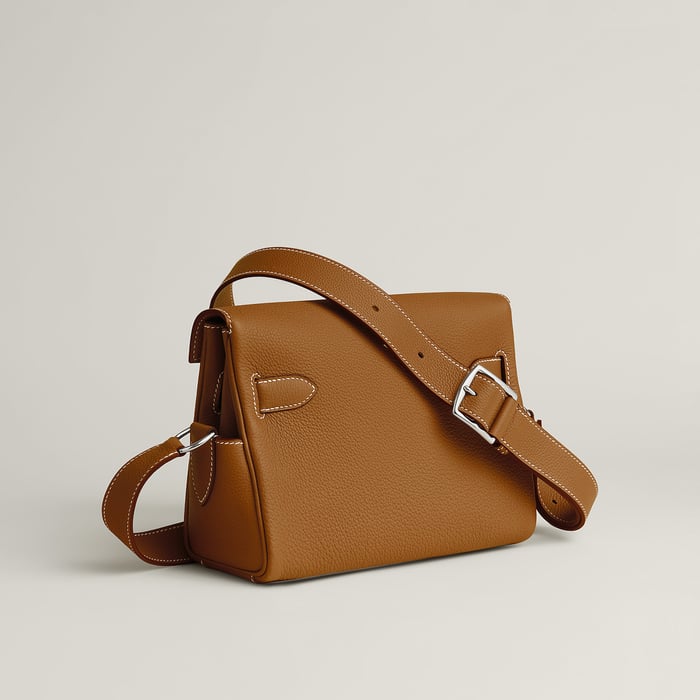 Gold Kelly Messenger Bag
