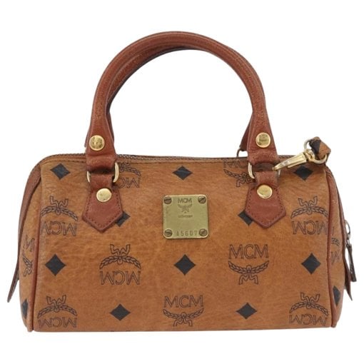 Boston leather bowling bag