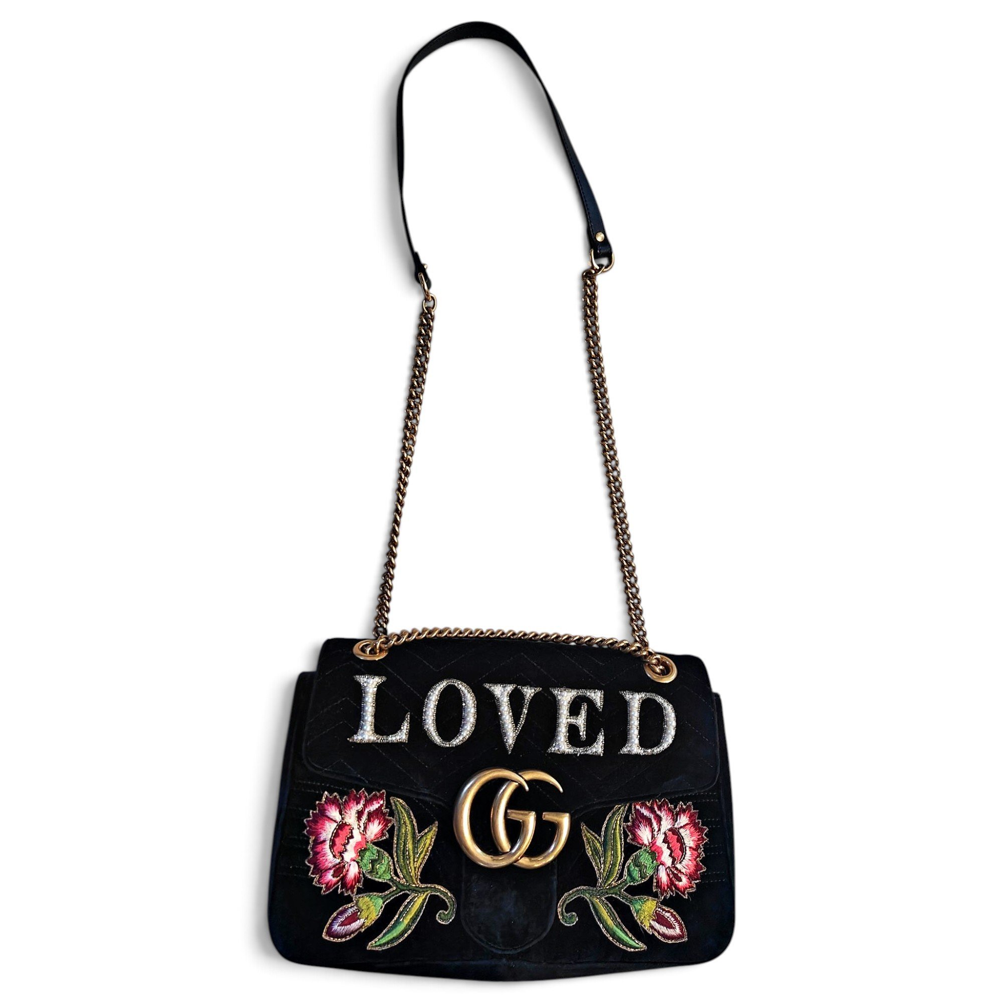 GG Marmont velvet handbag