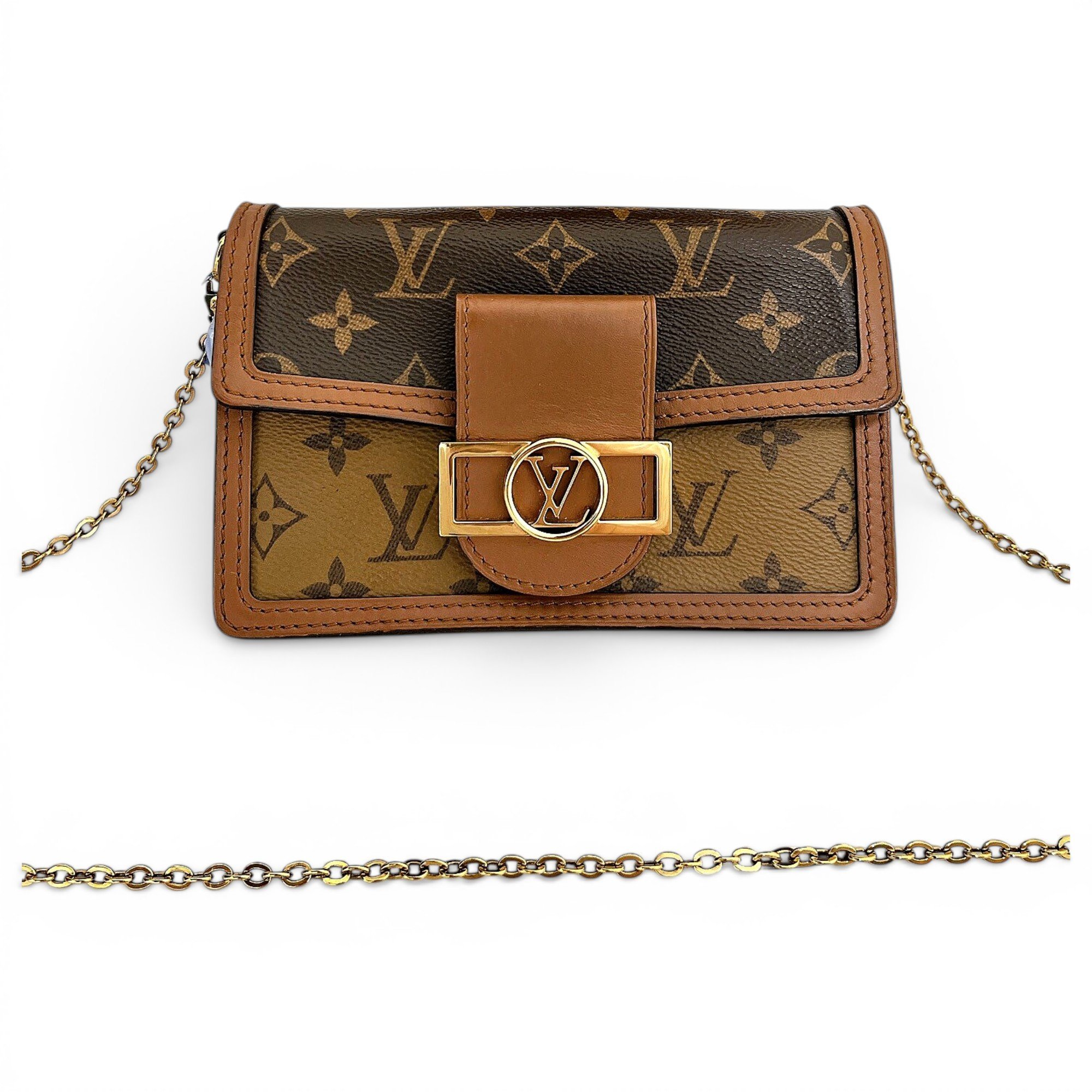 Dauphine leather handbag