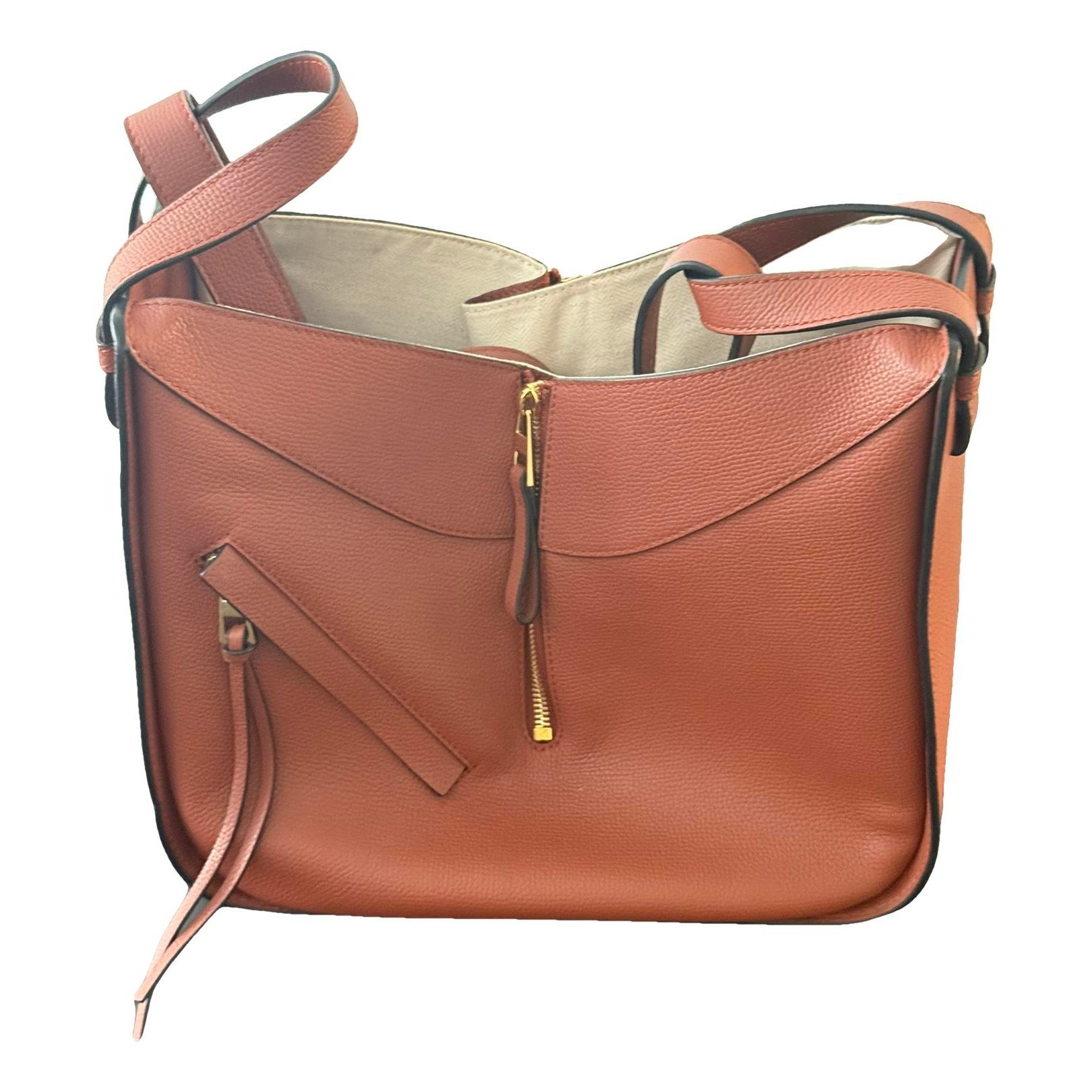 Hammock leather handbag