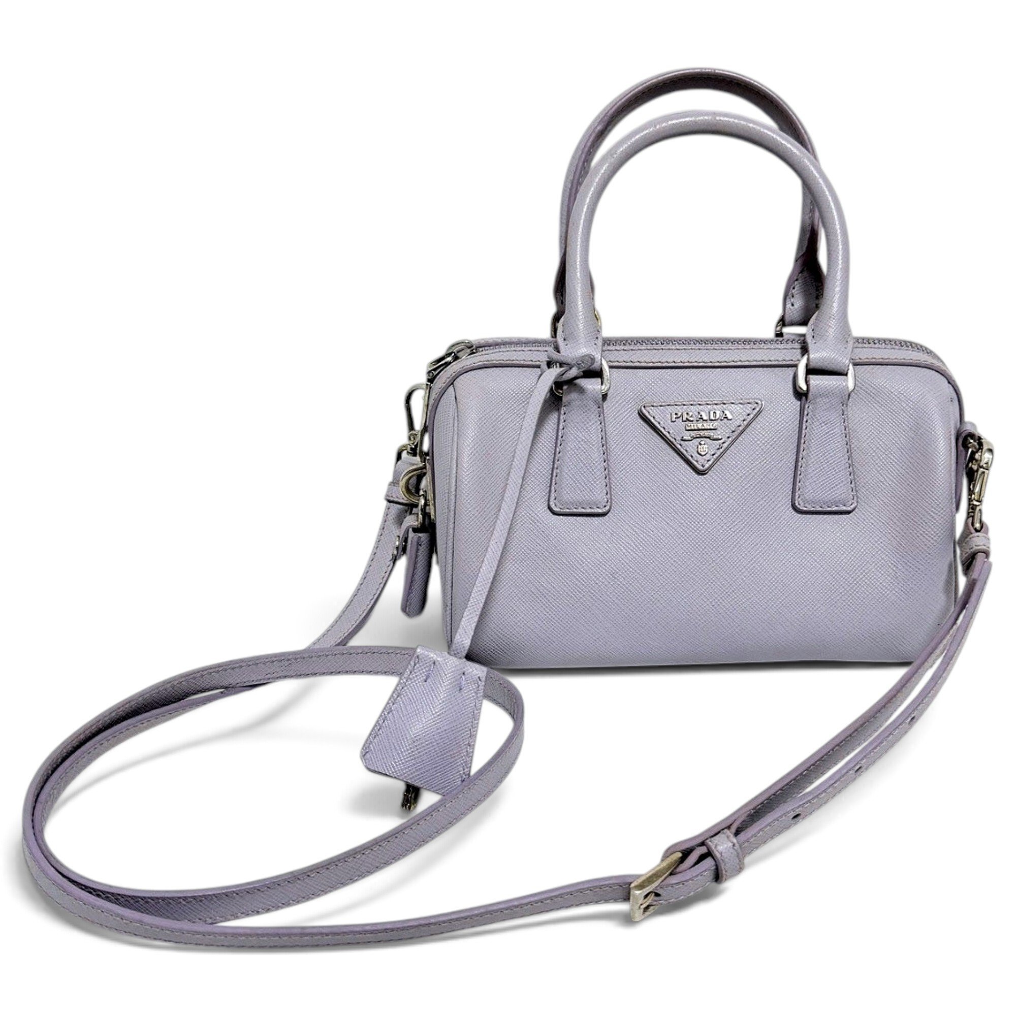 Galleria leather bowling bag