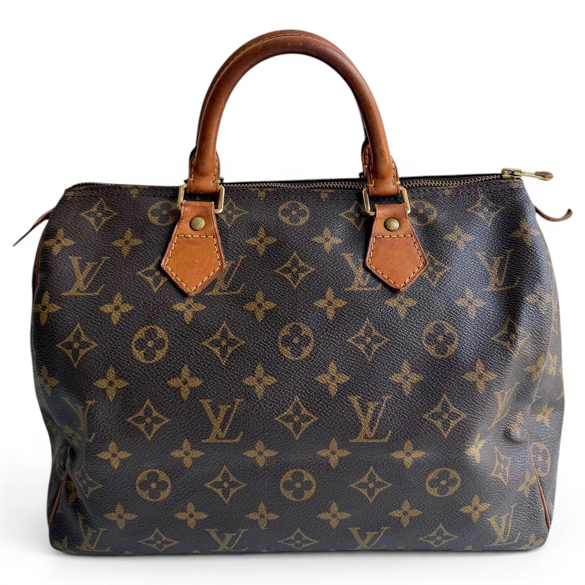 Speedy leather handbag