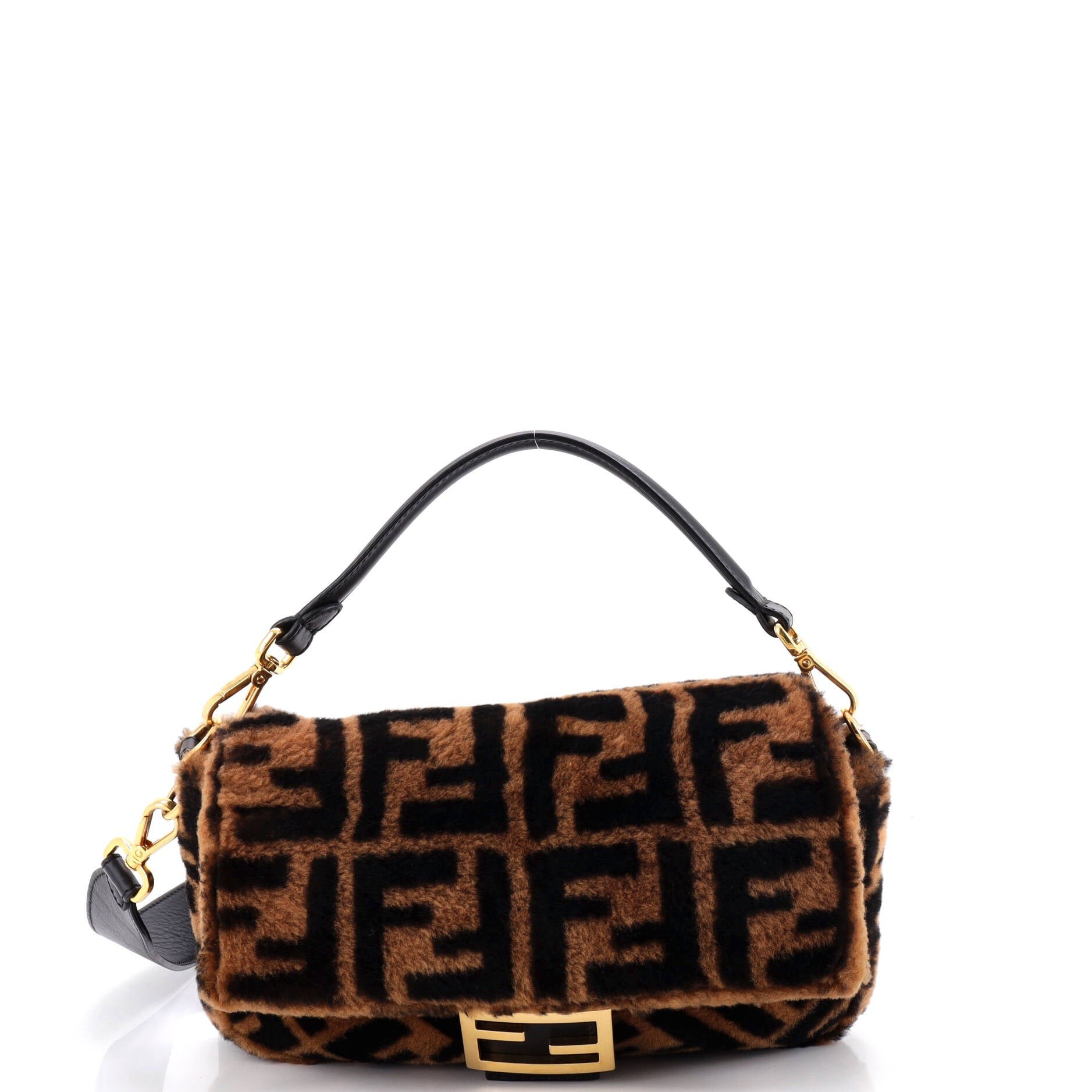 Baguette NM Bag Zucca Shearling Medium