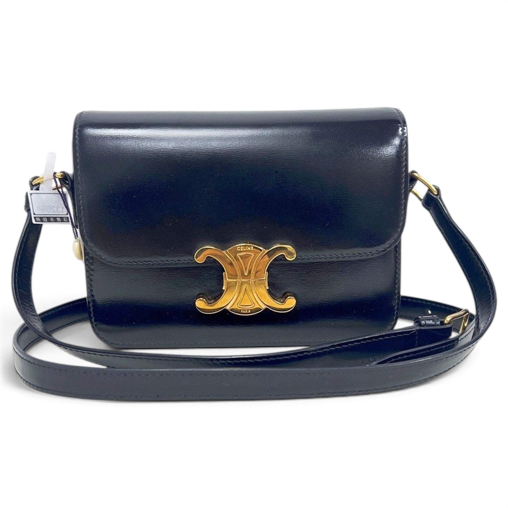 Triomphe leather handbag