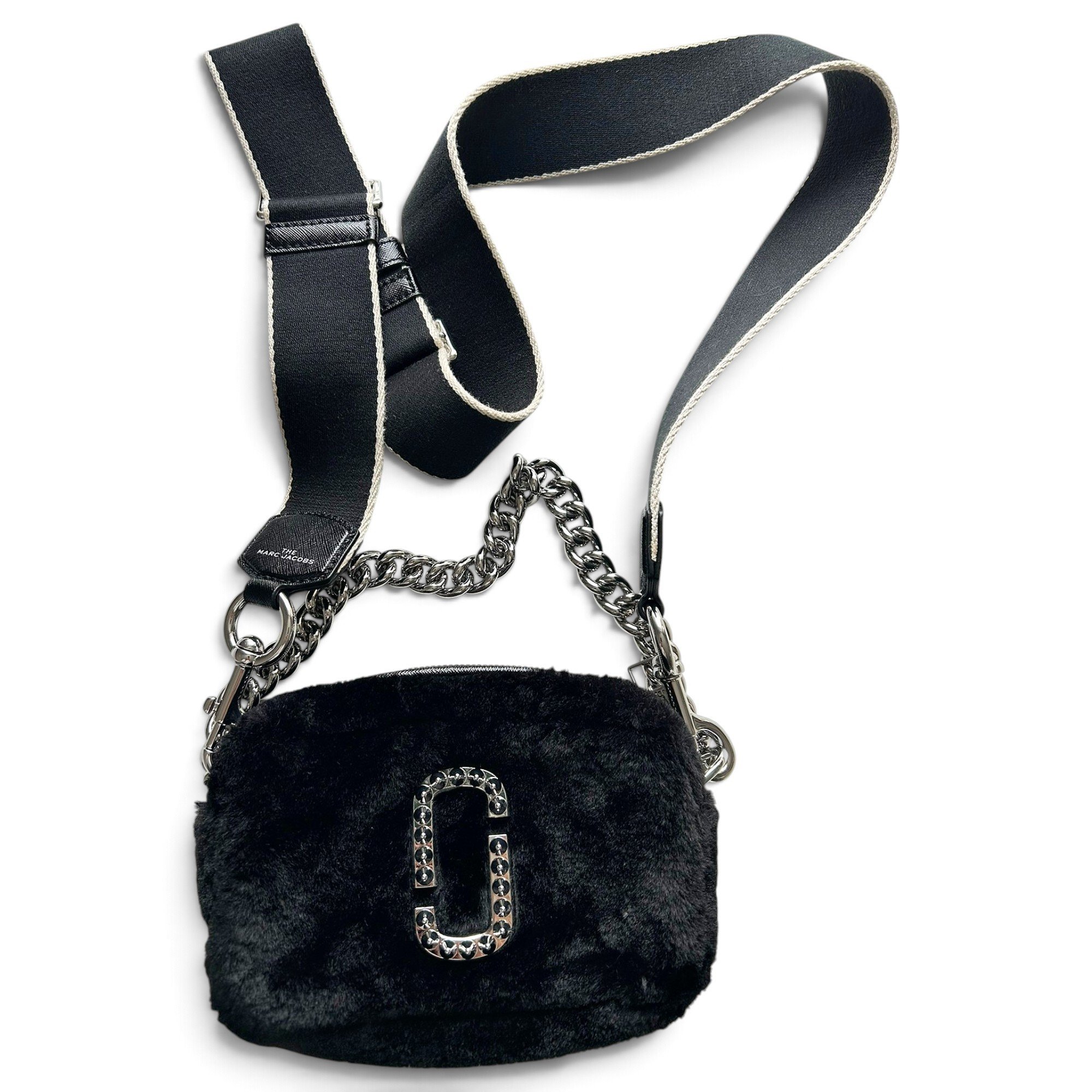 Faux fur crossbody bag