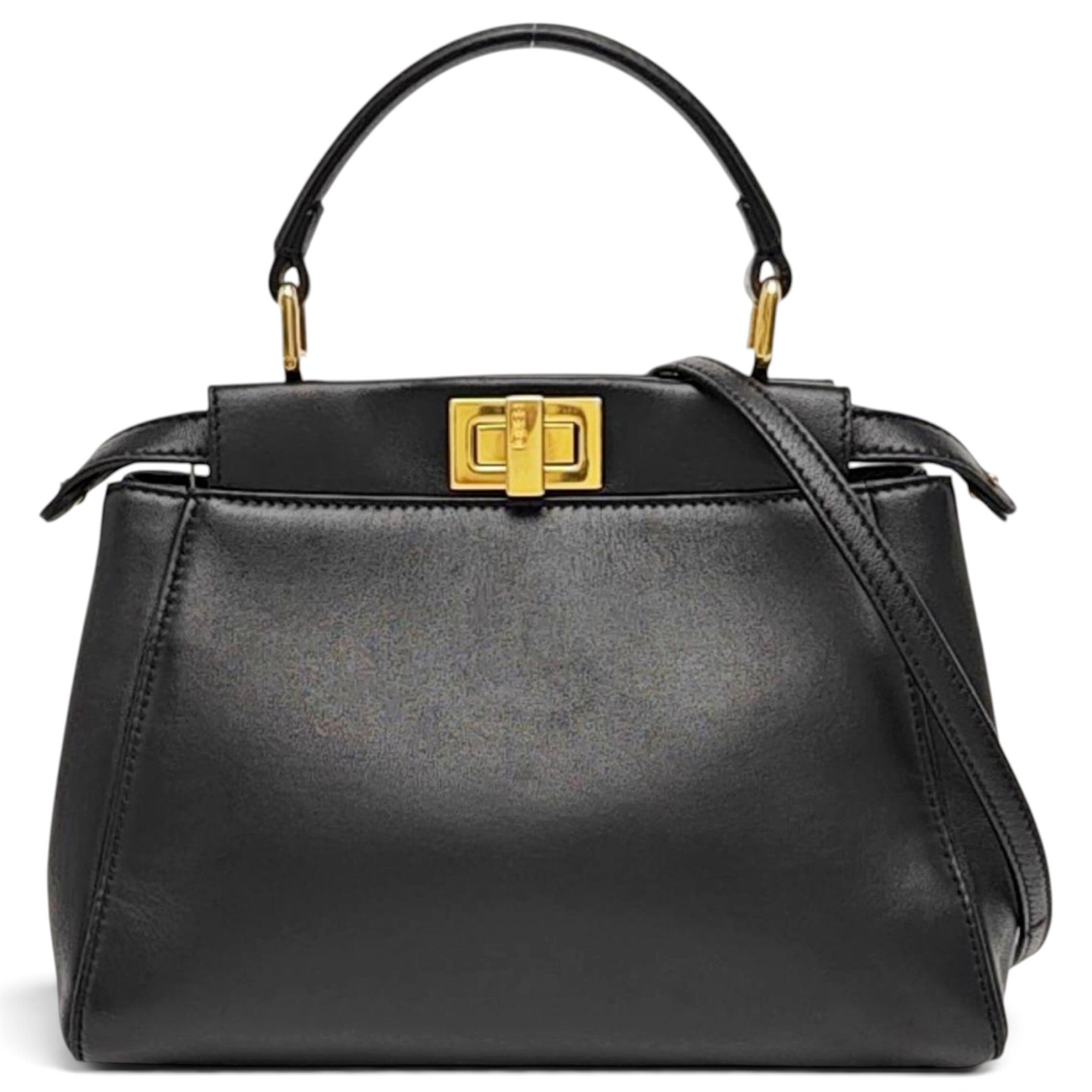 Peekaboo leather handbag