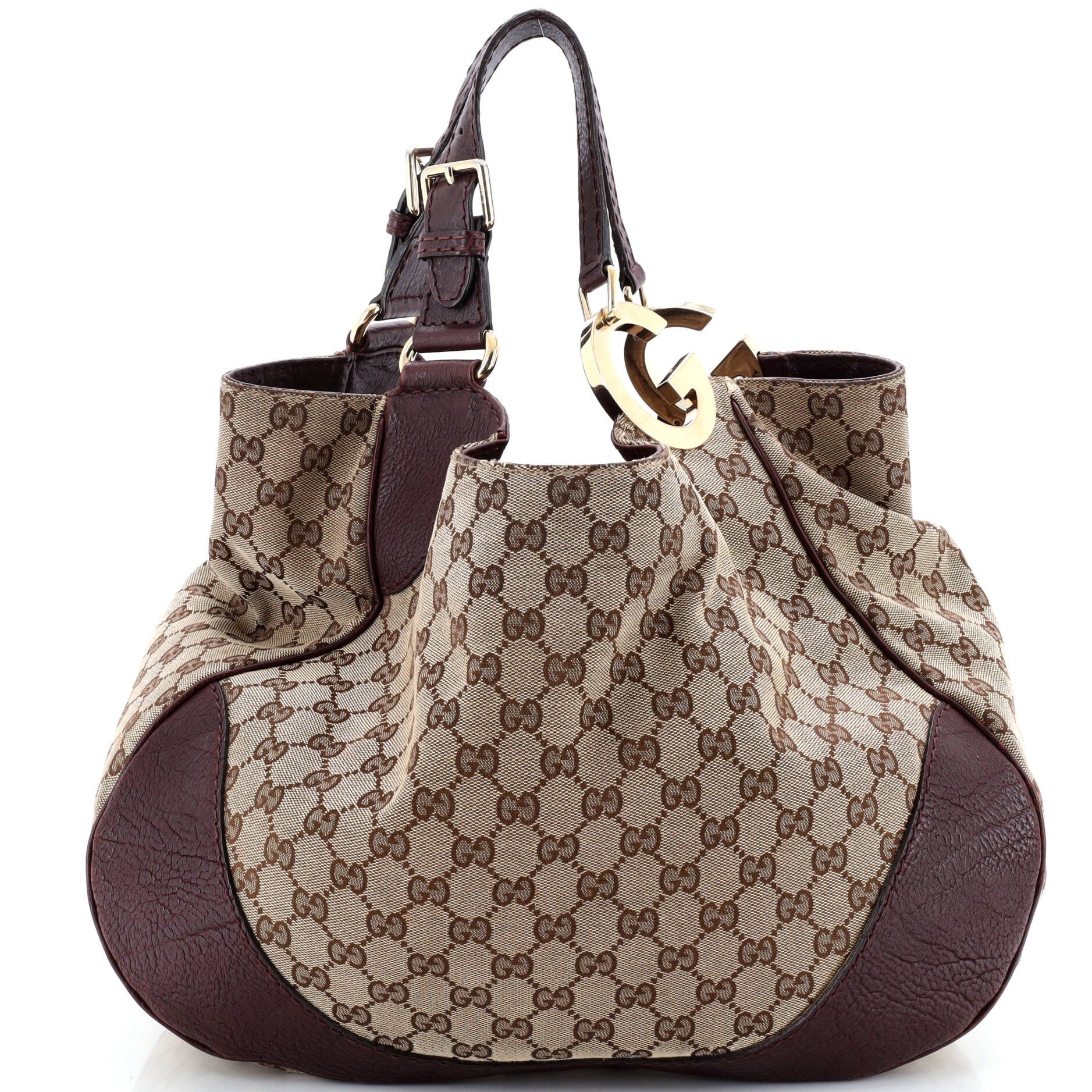 Gucci Charlotte Tote GG Canvas with Leather Large