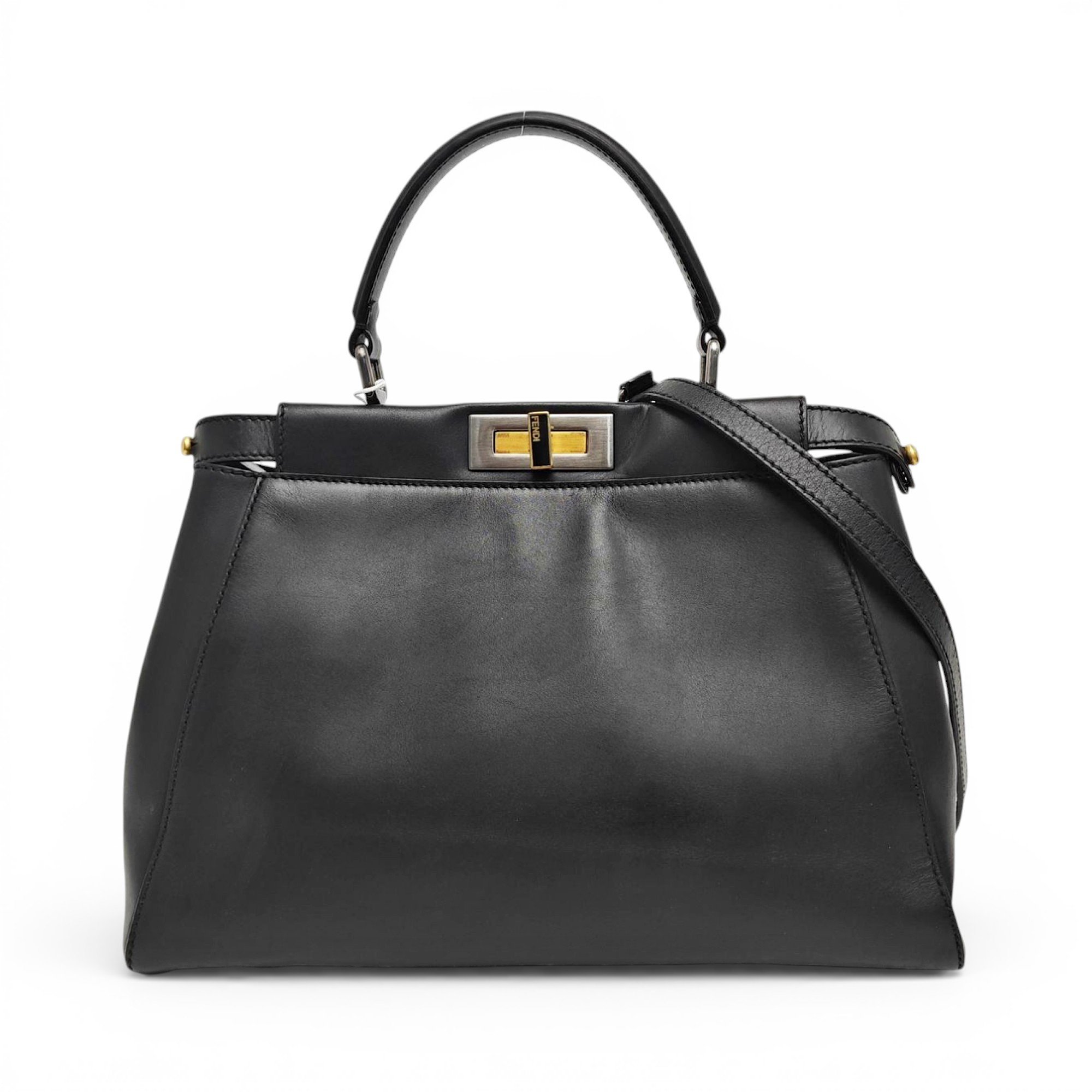 Peekaboo leather handbag