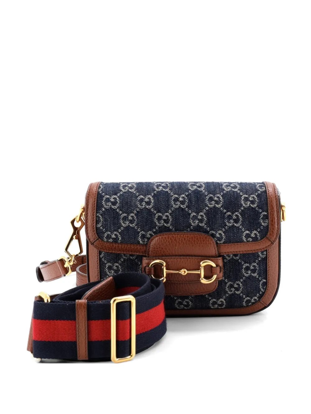 Horsebit 1955 GG Denim Mini shoulder bag