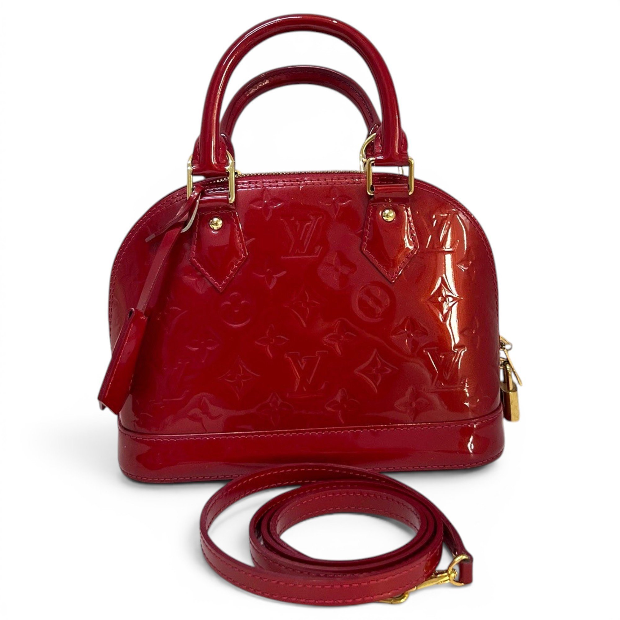 Alma BB patent leather handbag