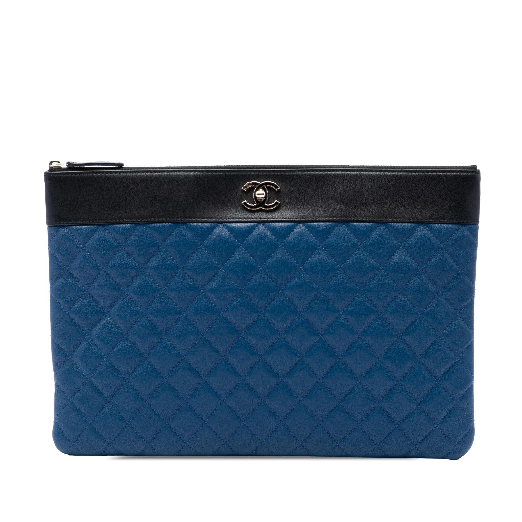 Mademoiselle leather clutch bag