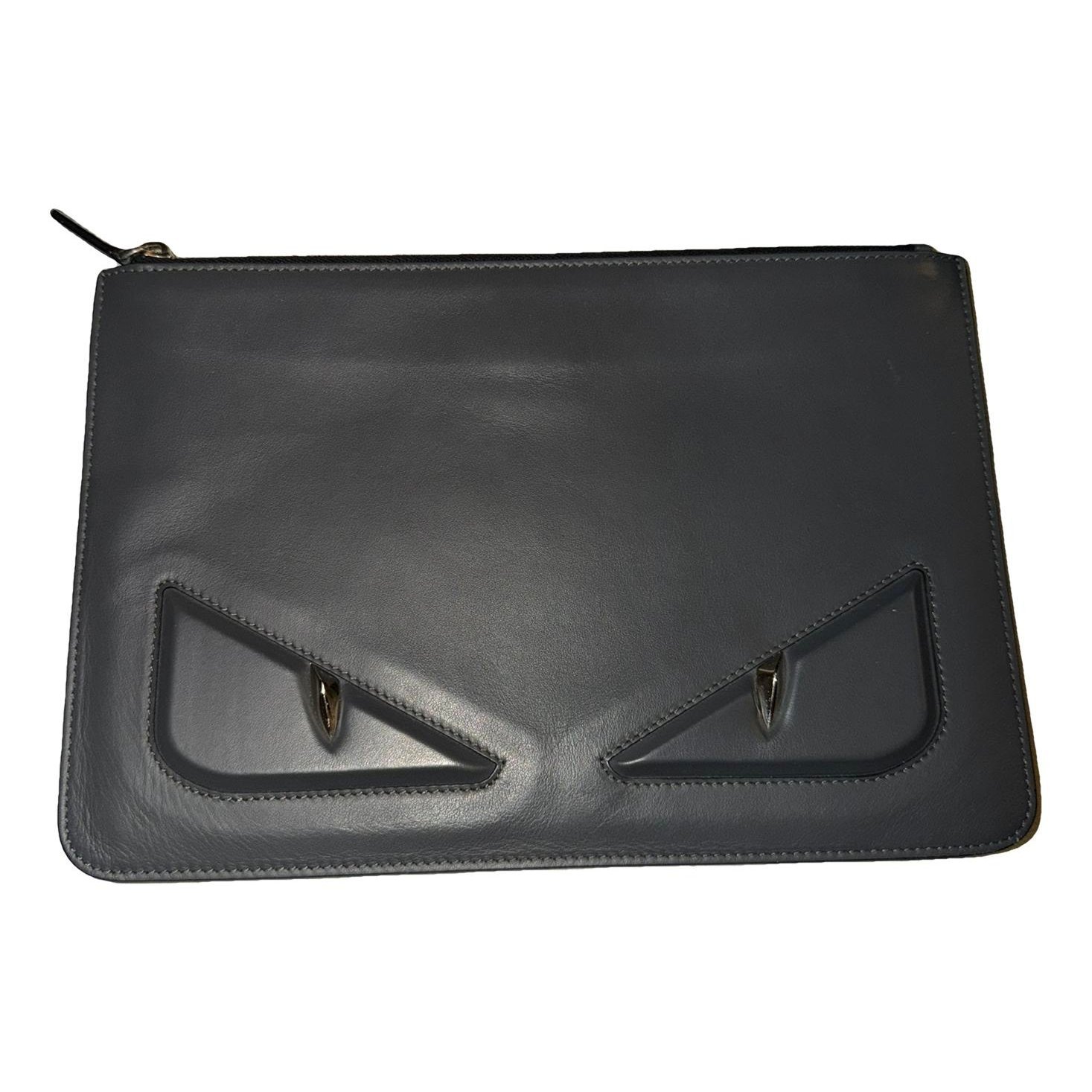 Leather clutch bag