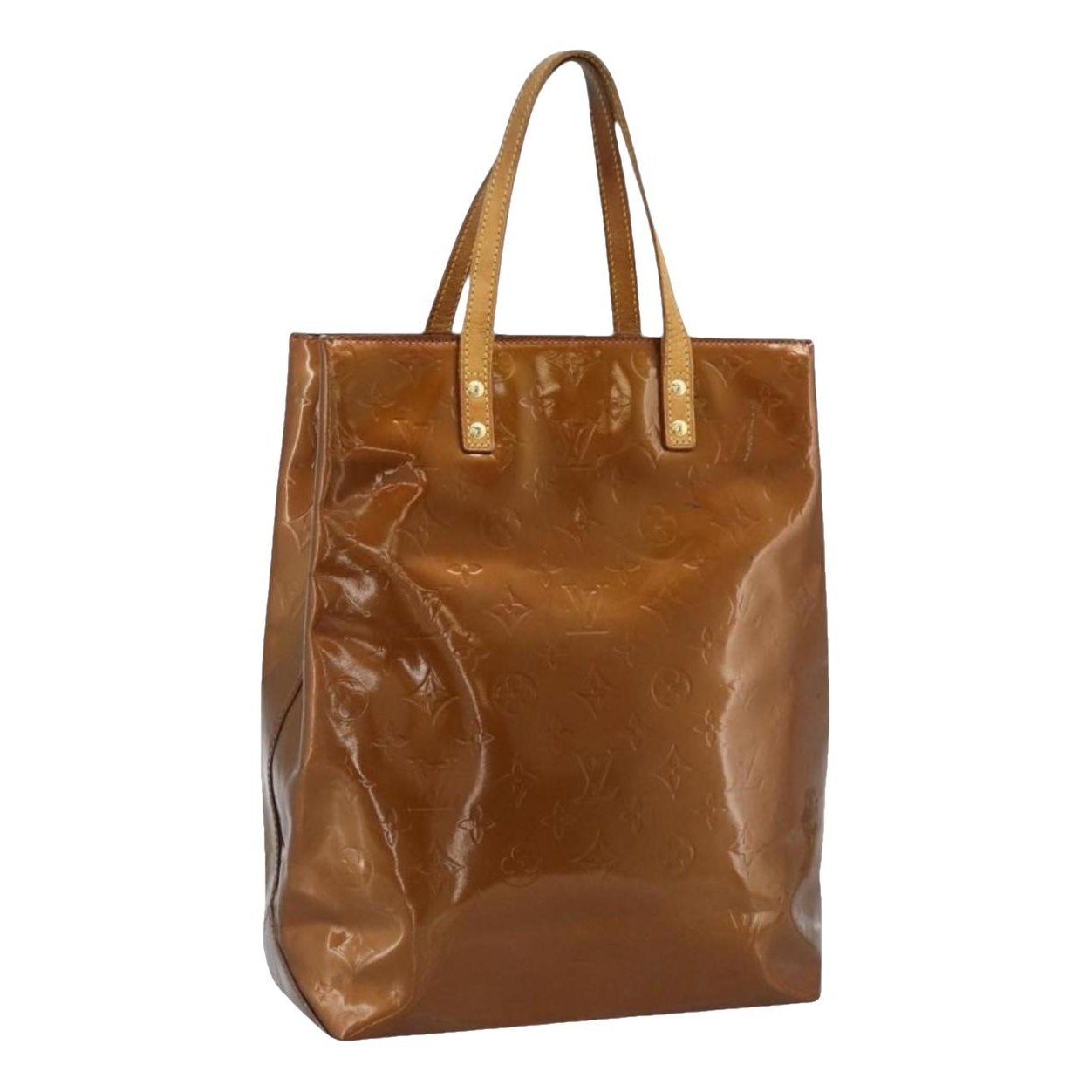 Reade patent leather handbag