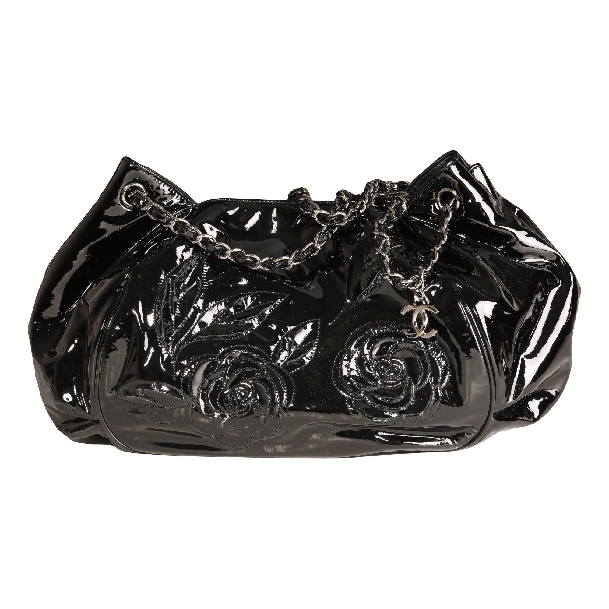 Patent leather handbag