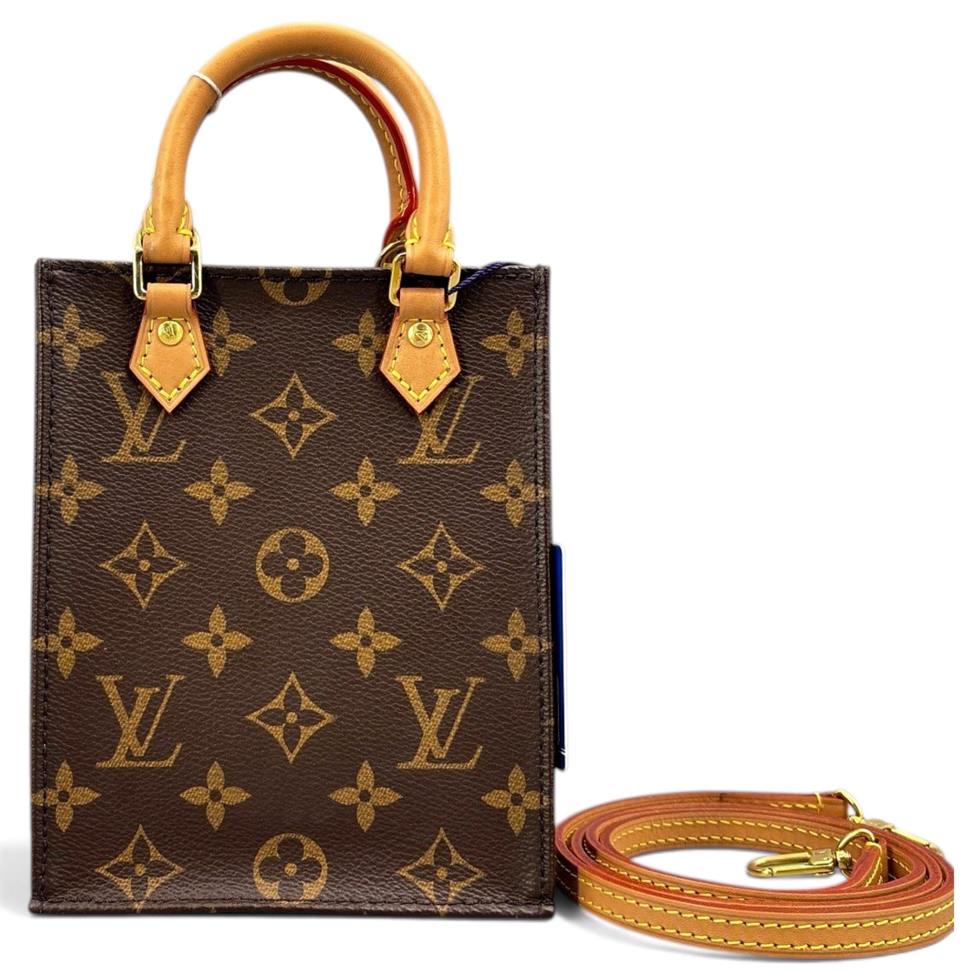 Plat leather tote