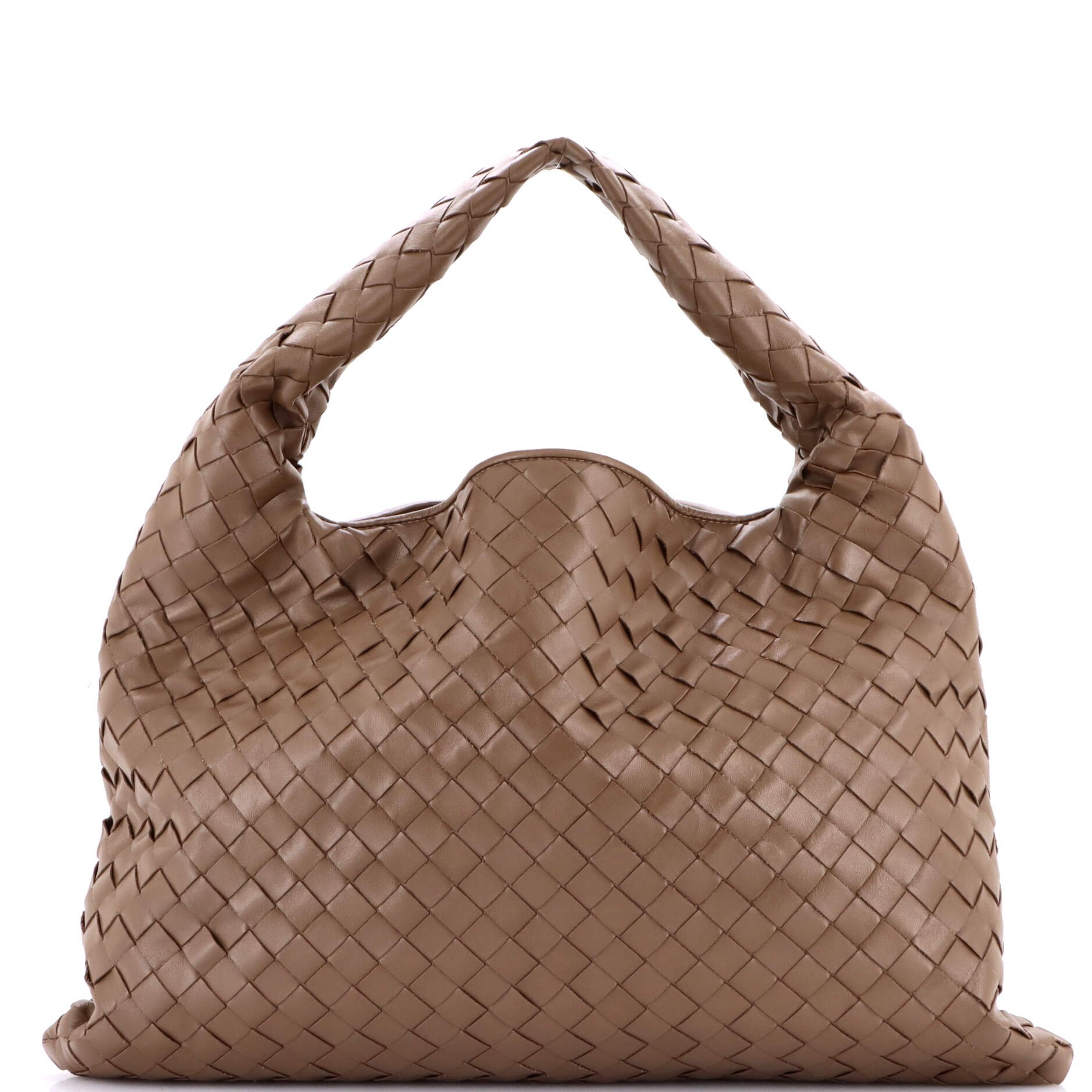 Bottega Veneta Hop Hobo Intrecciato Leather Small